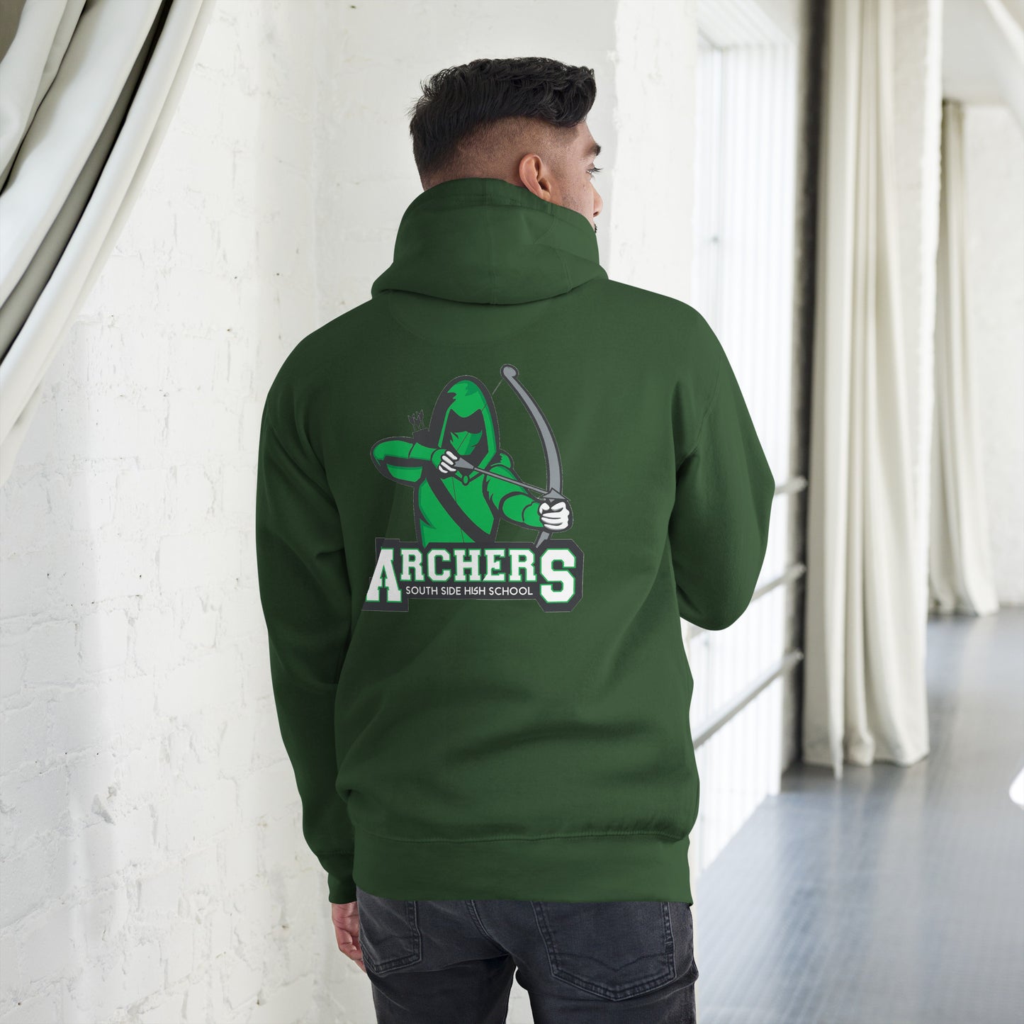 South Side H.S. Embroidered Front Unisex Hoodie