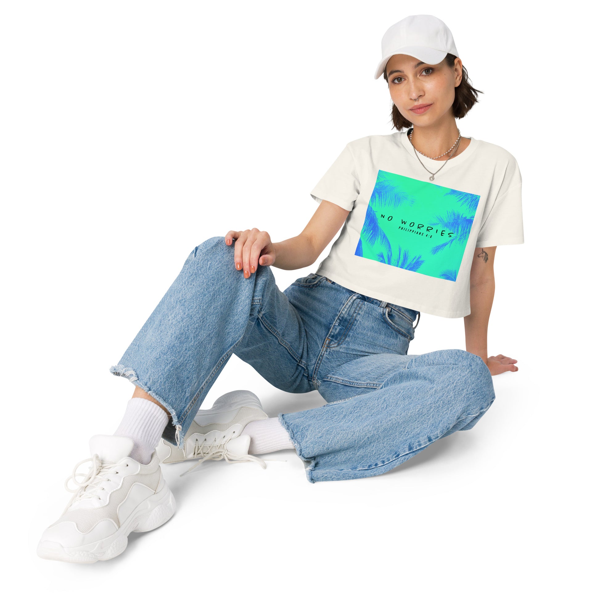 NO WORRIES- Women’s crop top