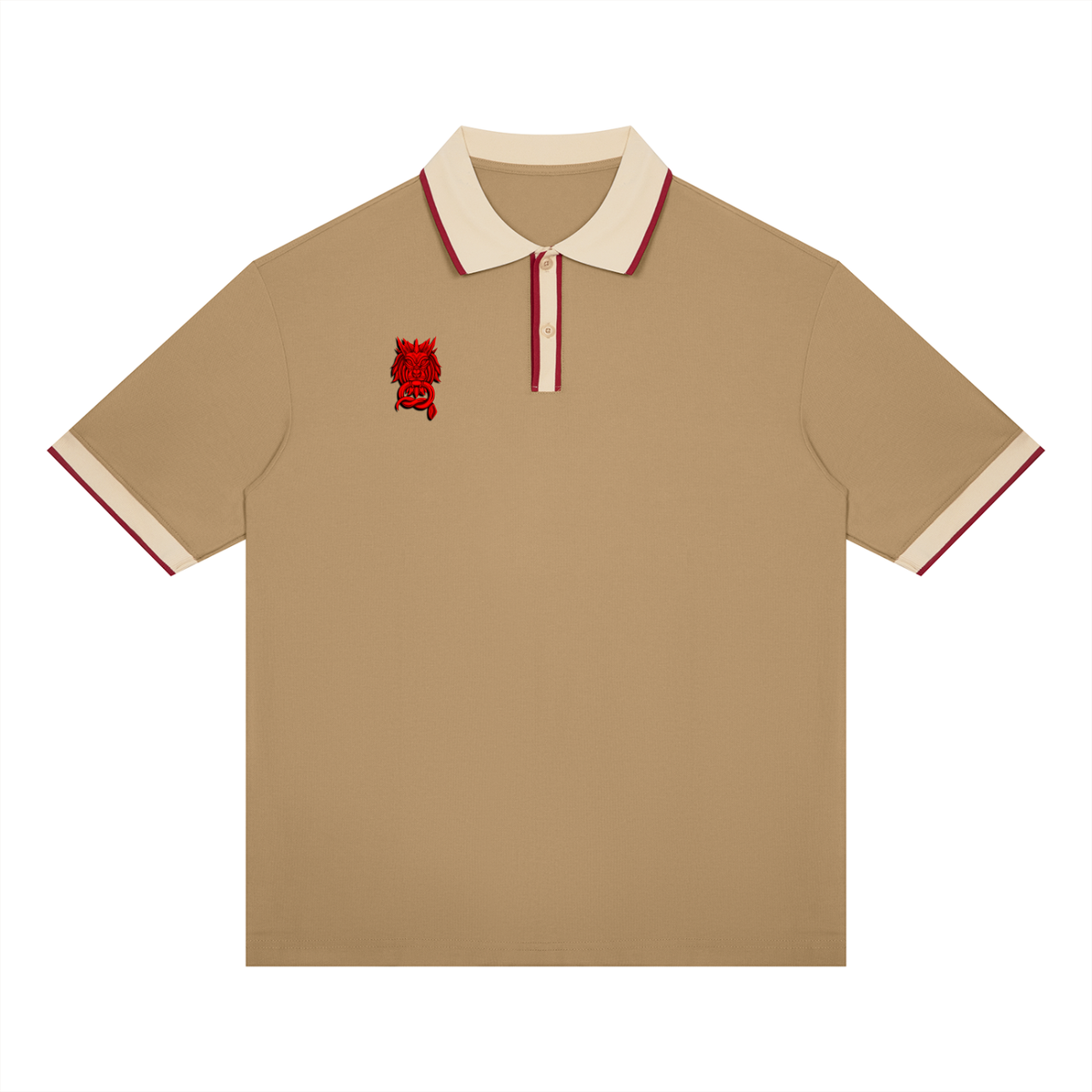 BOLD AS A LION- Unisex Color Block Polo Shirt