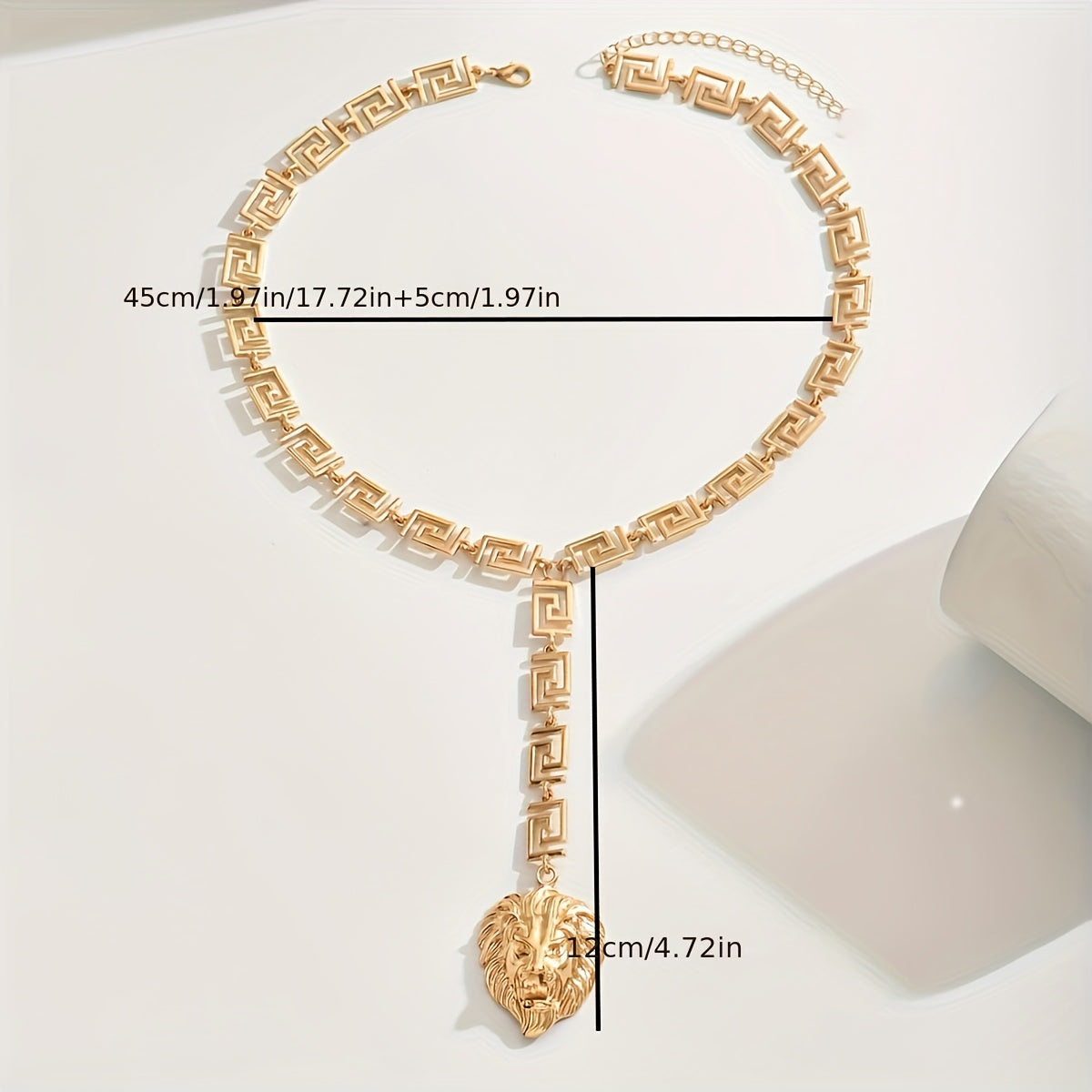 Lion Pendant Y-shaped NecklacE