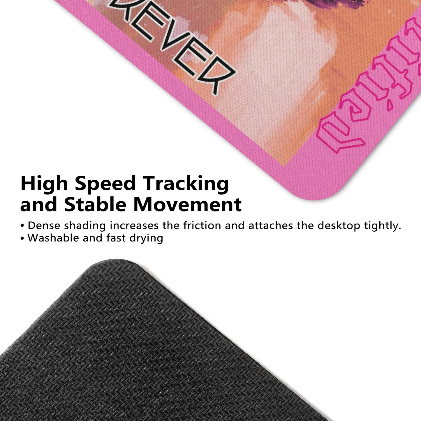 VIRTUOUS FOREVER- Square Rubber Mouse Mat Pad, FREE SHIPPING