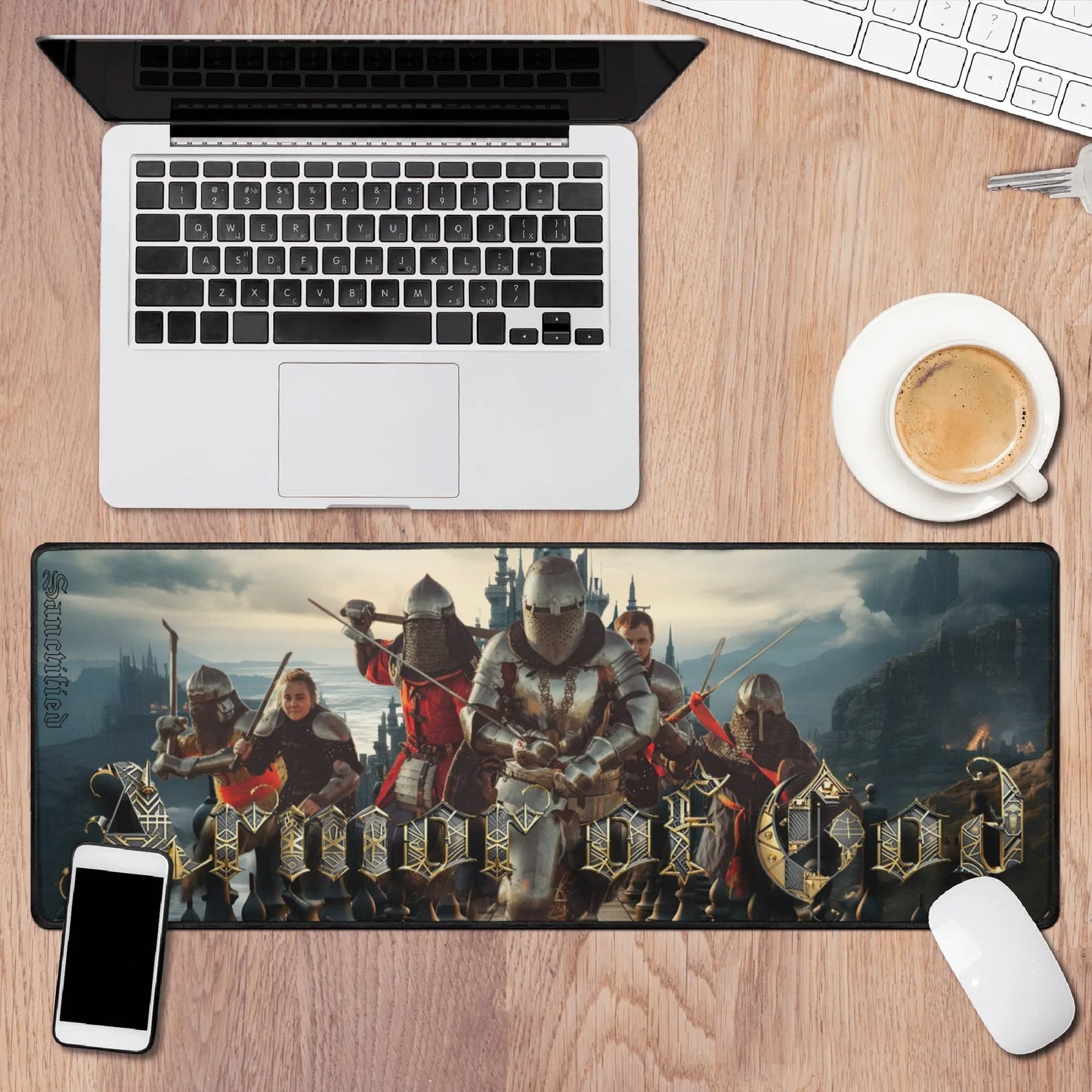 ARMOR OF GOD- Rectangle Rubber Gaming Mouse Mat Pad, FREE SHIPPING