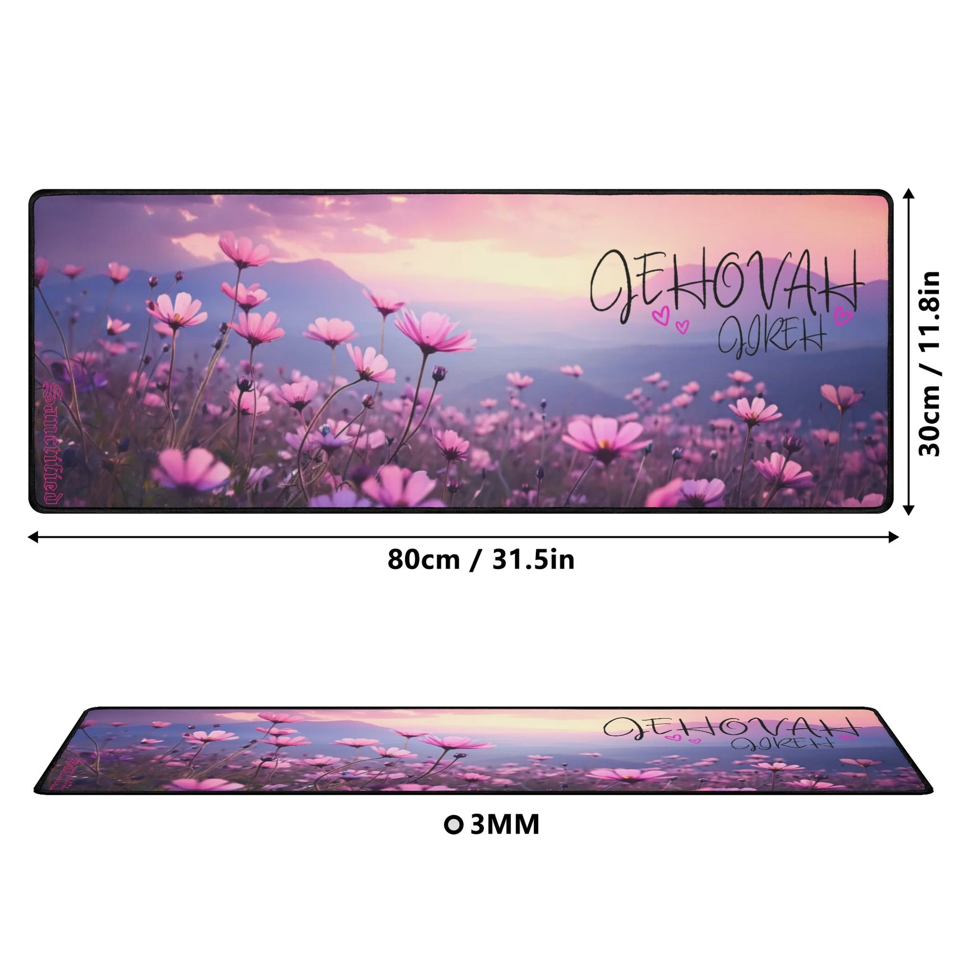 JEHOVAH JIREH- Rectangle Rubber Gaming Mouse Mat Pad, FREE SHIPPING