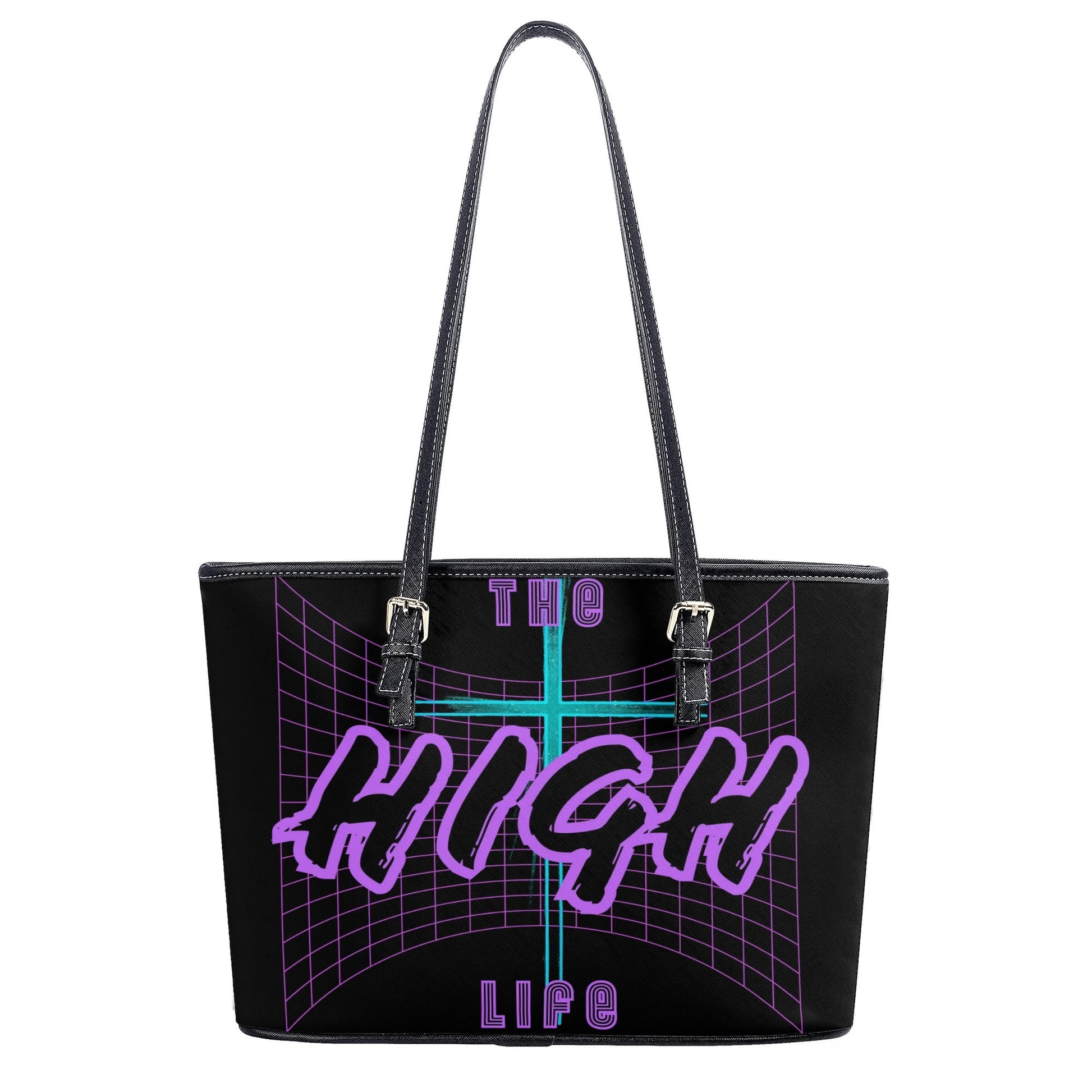 THE HIGH LIFE- PU Leather Tote Bag, FREE SHIPPING