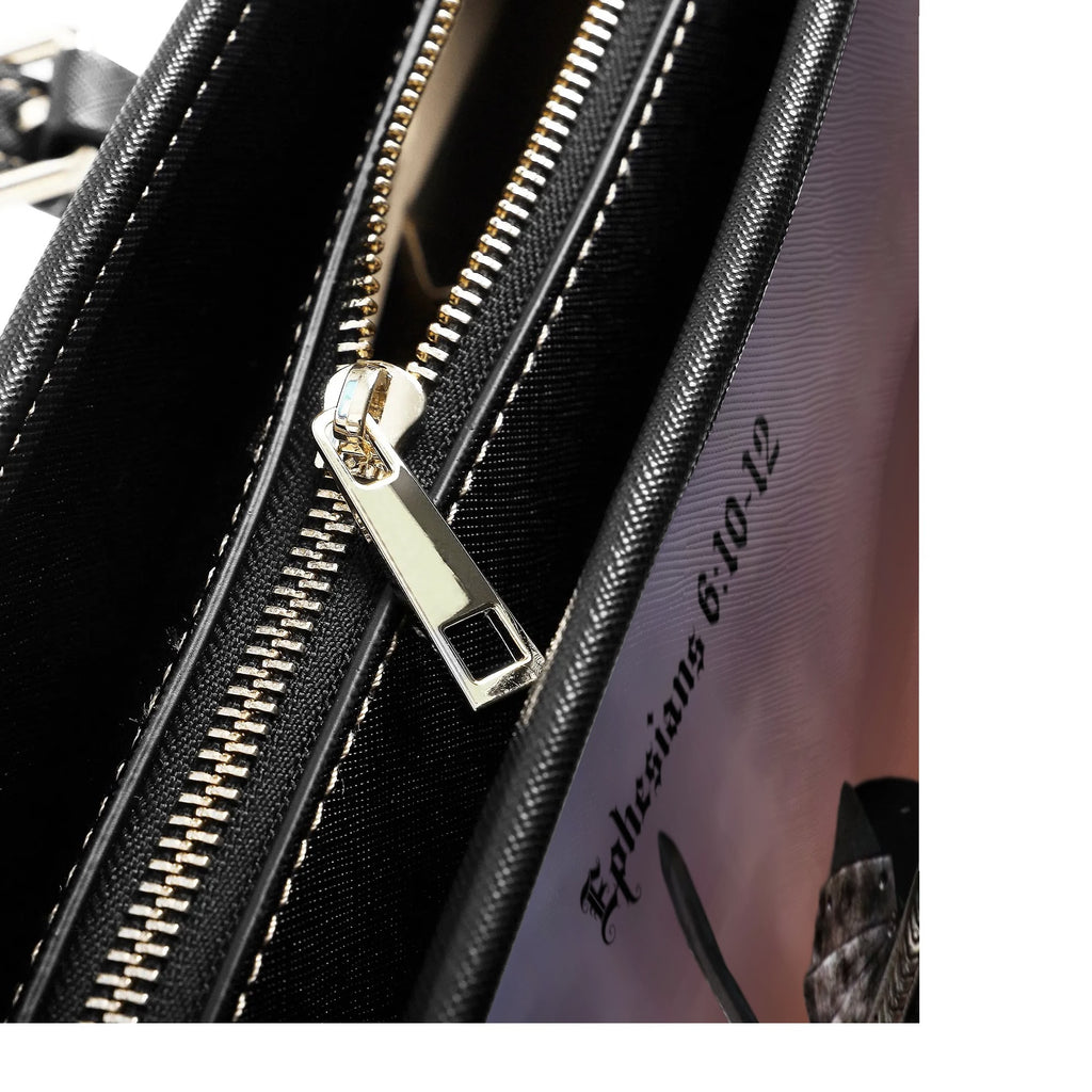 ARMOR OF GOD- PU Leather Tote Bag, FREE SHIPPING