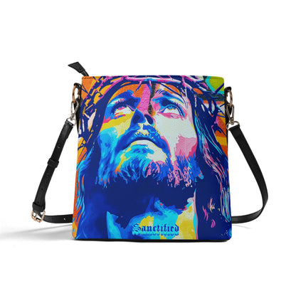 JESUS FAN FOREVER-  Womens PU Bucket Bag Shoulder Bag, FREE SHIPPING