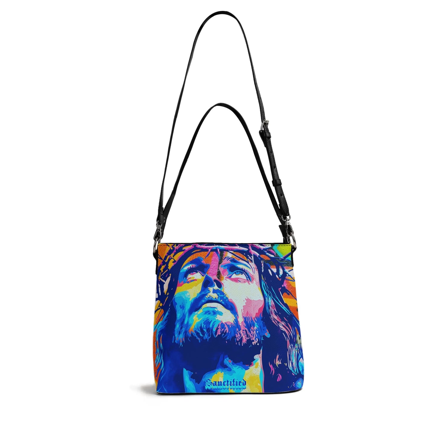 JESUS FAN FOREVER-  Womens PU Bucket Bag Shoulder Bag, FREE SHIPPING