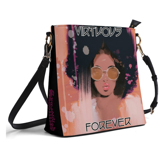 VIRTUOUS FOREVER- Womens PU Bucket Bag Shoulder Bag