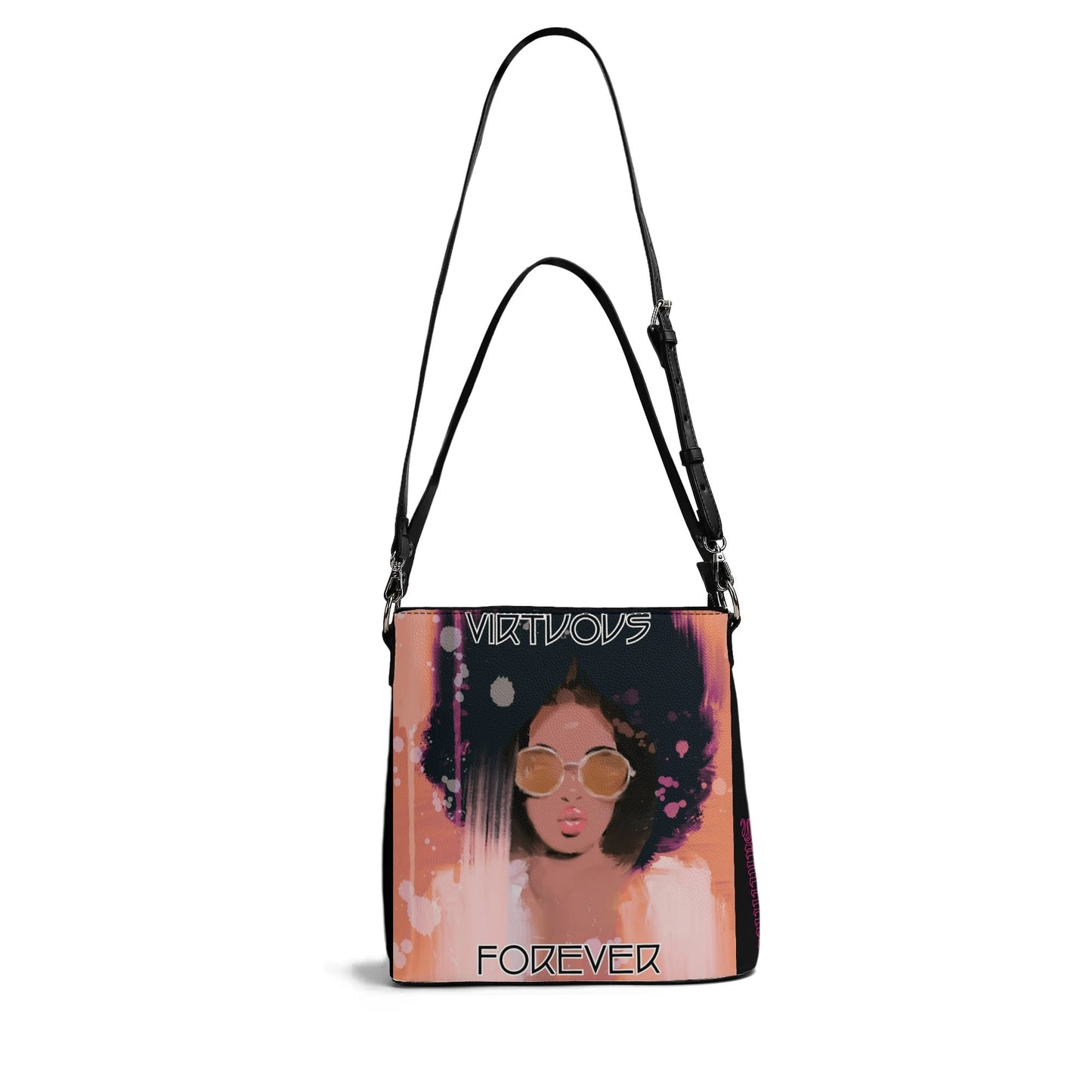 VIRTUOUS FOREVER- Womens PU Bucket Bag Shoulder Bag