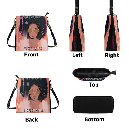 VIRTUOUS FOREVER- Womens PU Bucket Bag Shoulder Bag