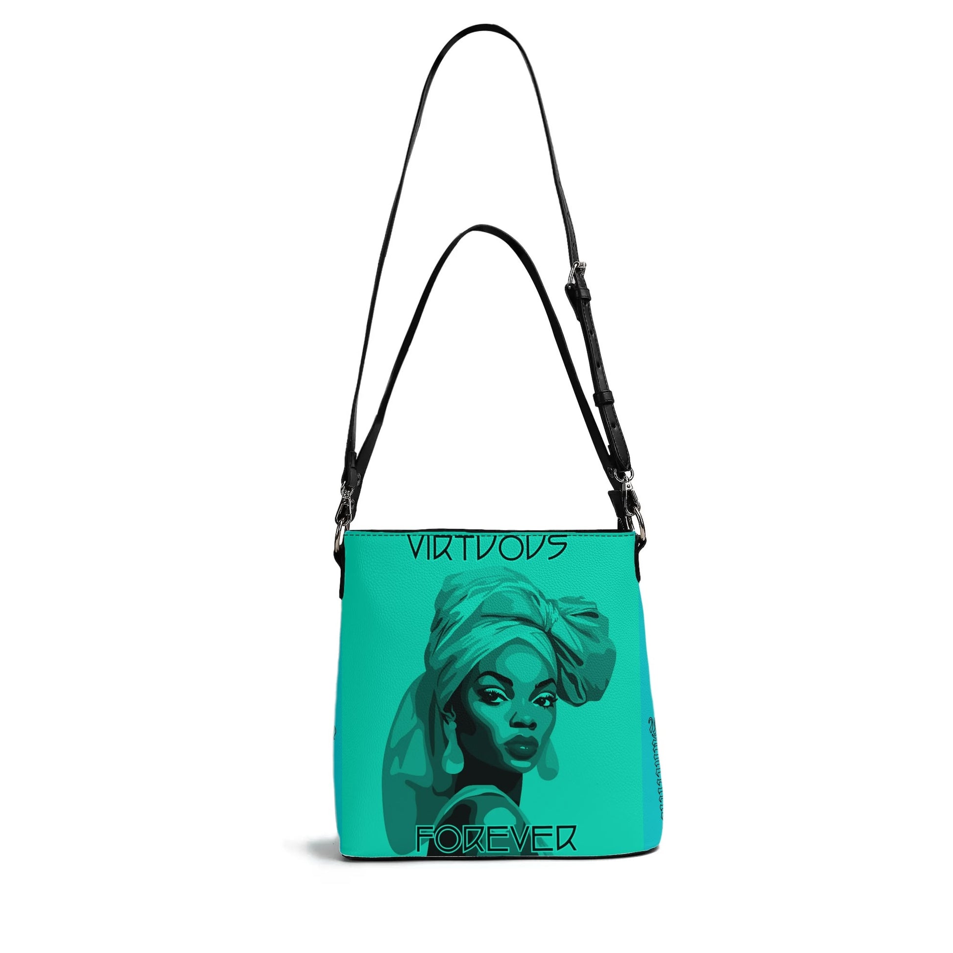 VIRTUOUS FOREVER- Womens PU Bucket Bag Shoulder Bag, FREE SHIPPING