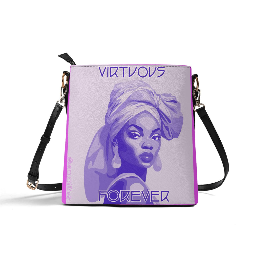 VIRTUOUS FOREVER- Womens PU Bucket Bag Shoulder Bag, FREE SHIPPING