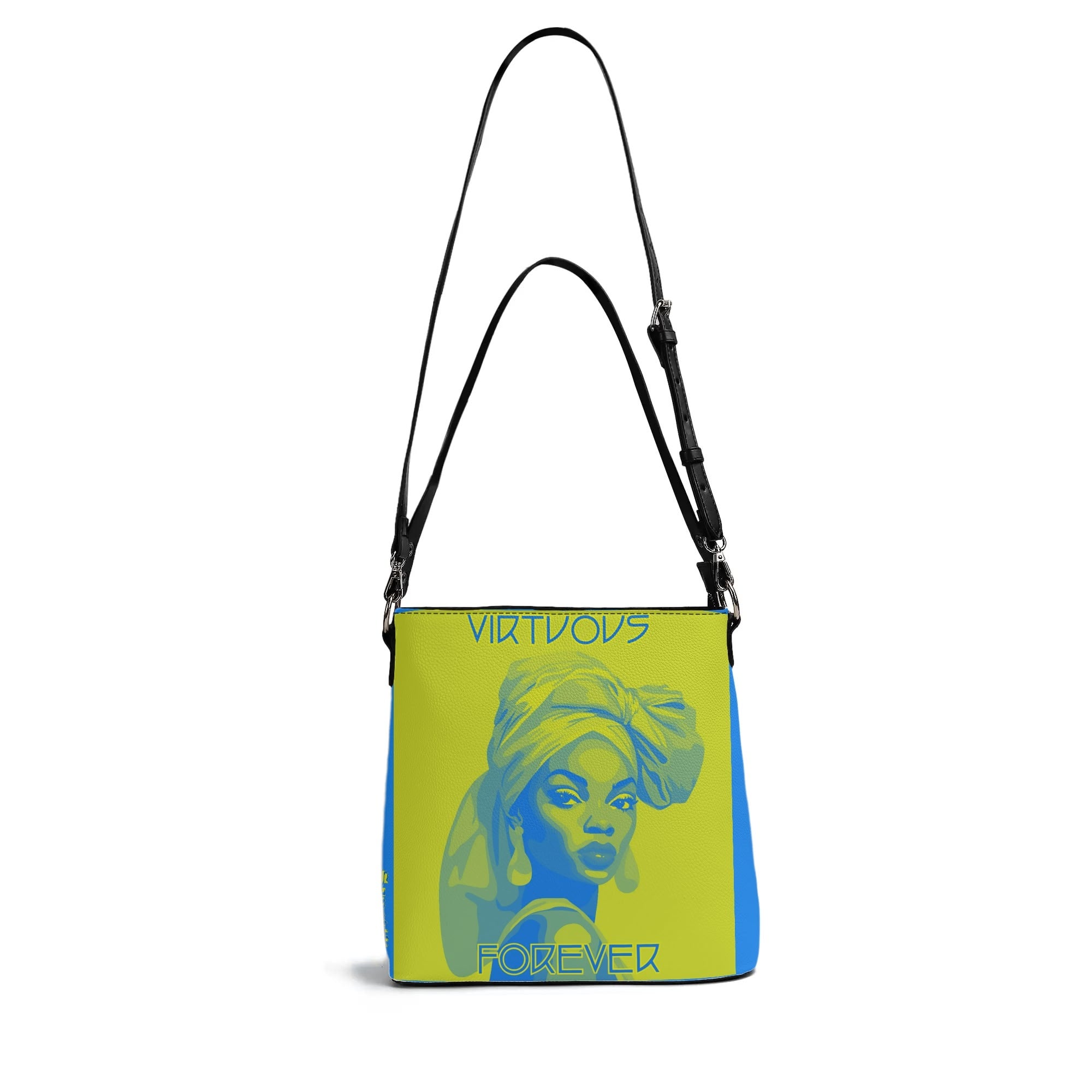 VIRTUOUS FOREVER- Womens PU Bucket Bag Shoulder Bag, FREE SHIPPING