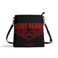 JESUS REIGNS FOREVER- Womens PU Bucket Bag Shoulder Bag, FREE SHIPPING
