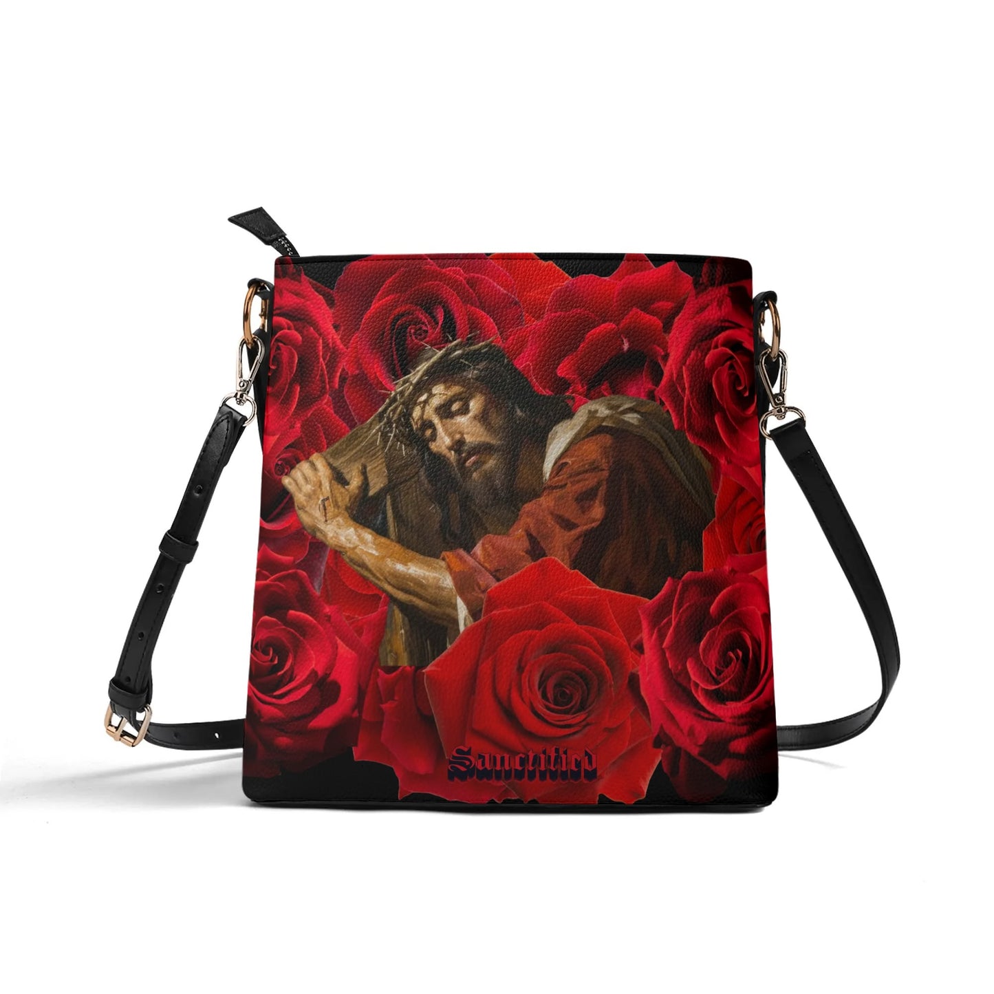 JESUS REIGNS FOREVER- Womens PU Bucket Bag Shoulder Bag, FREE SHIPPING