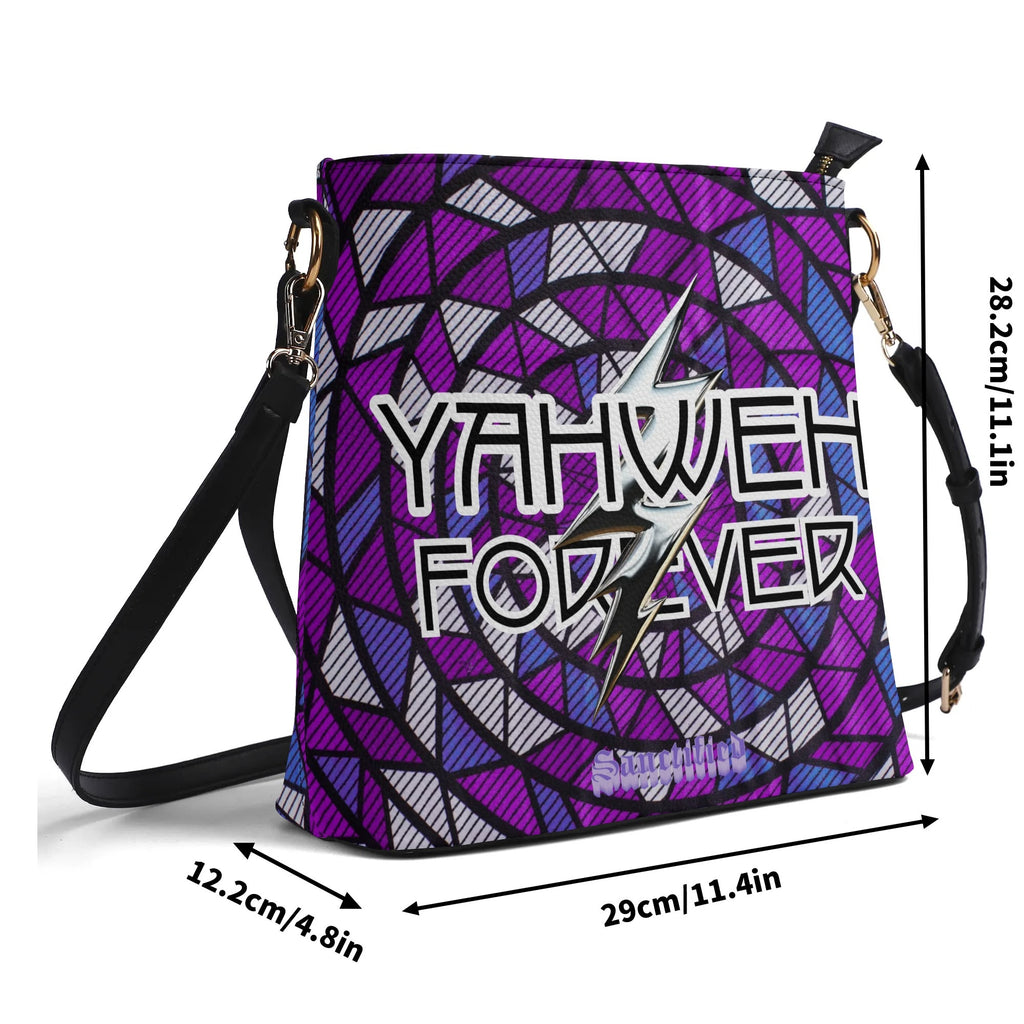 YAHWEH FOREVER- Womens PU Bucket Bag Shoulder Bag, FREE SHIPPING