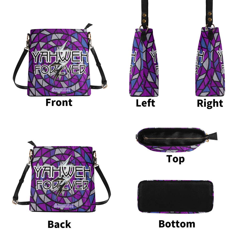 YAHWEH FOREVER- Womens PU Bucket Bag Shoulder Bag, FREE SHIPPING