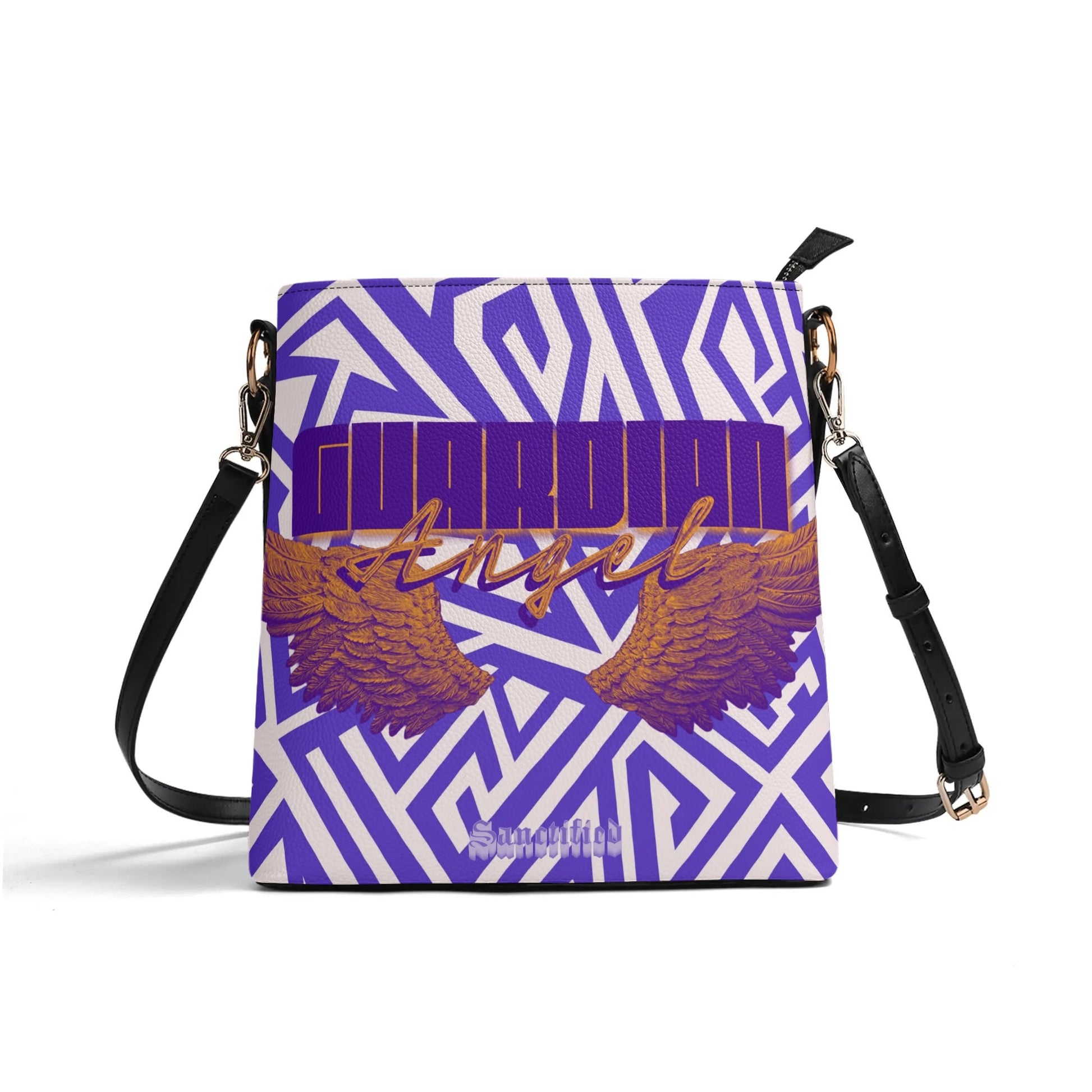 GUARDIAN ANGEL- Womens PU Bucket Bag Shoulder Bag, FREE SHIPPING