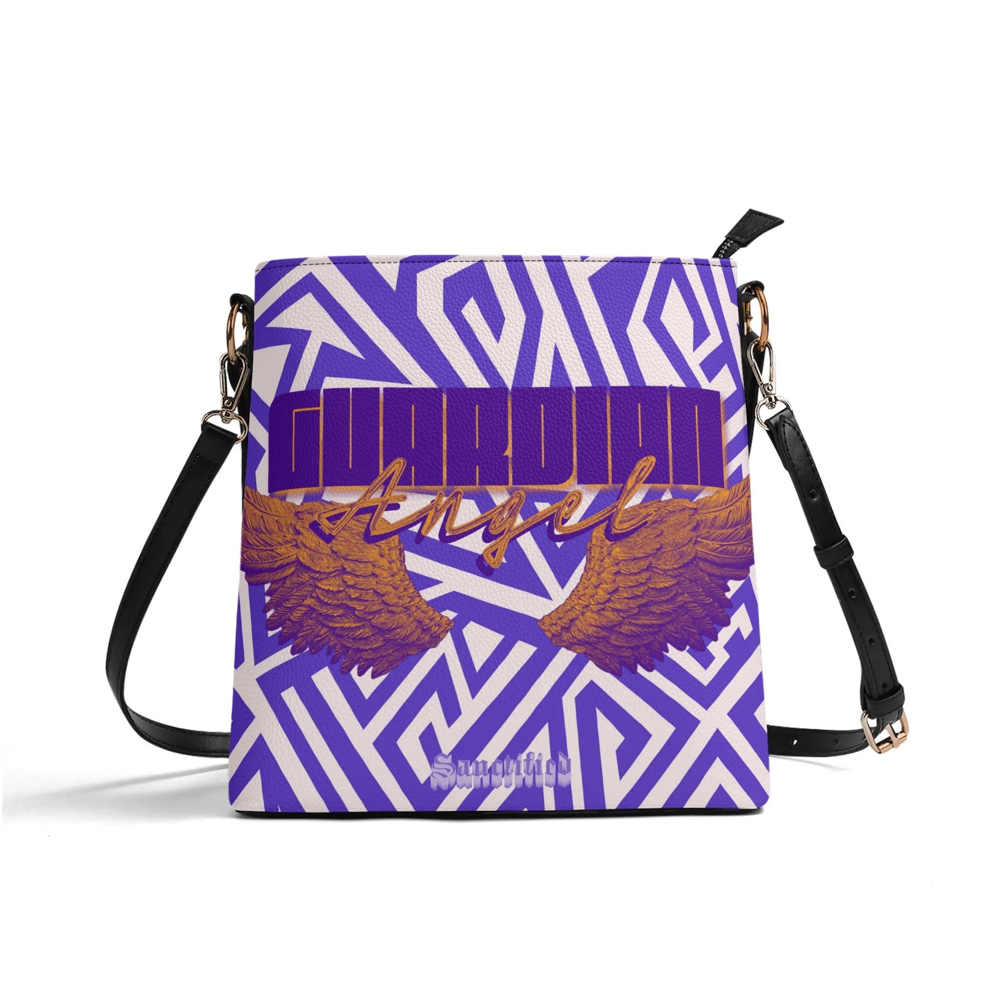 GUARDIAN ANGEL- Womens PU Bucket Bag Shoulder Bag, FREE SHIPPING