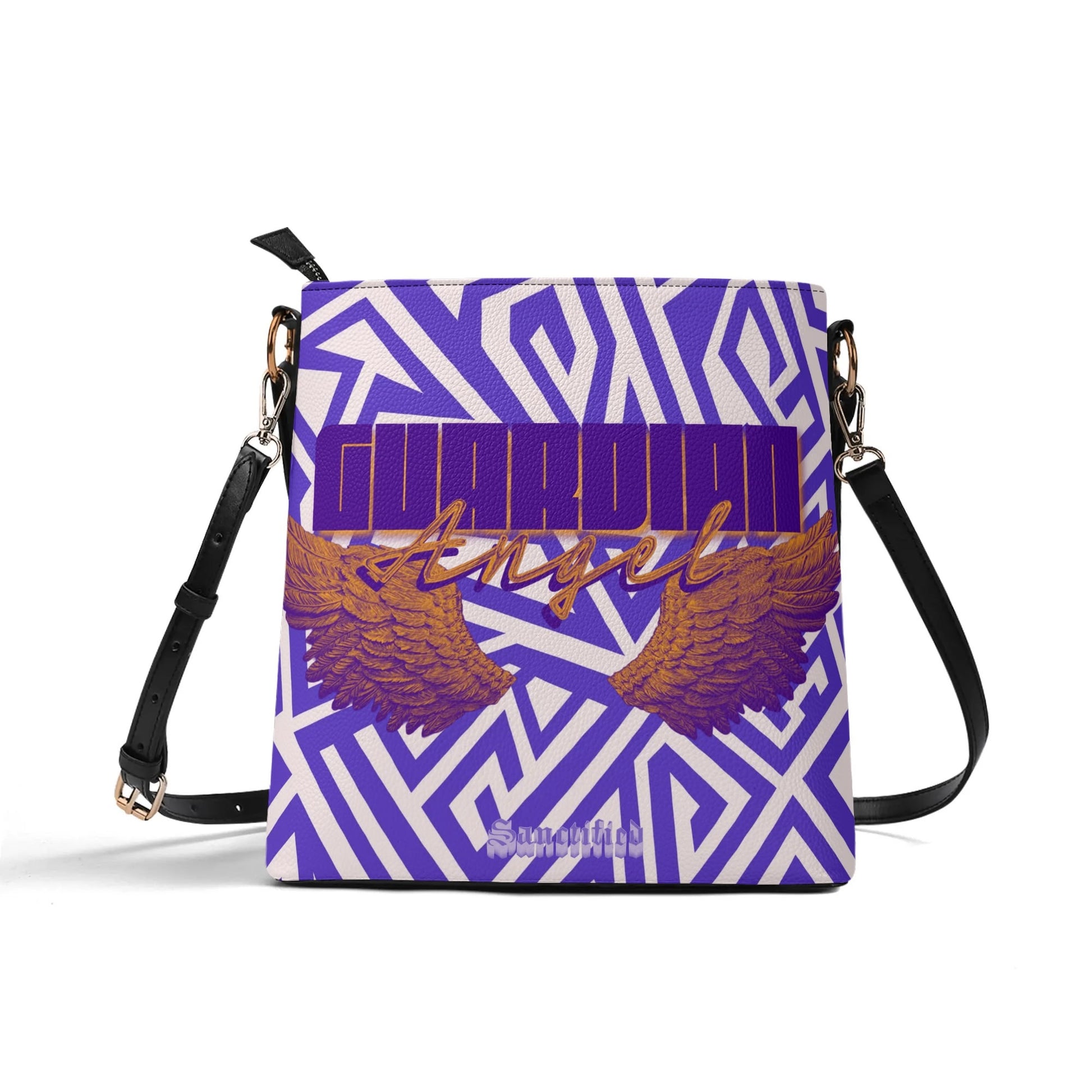 GUARDIAN ANGEL- Womens PU Bucket Bag Shoulder Bag, FREE SHIPPING