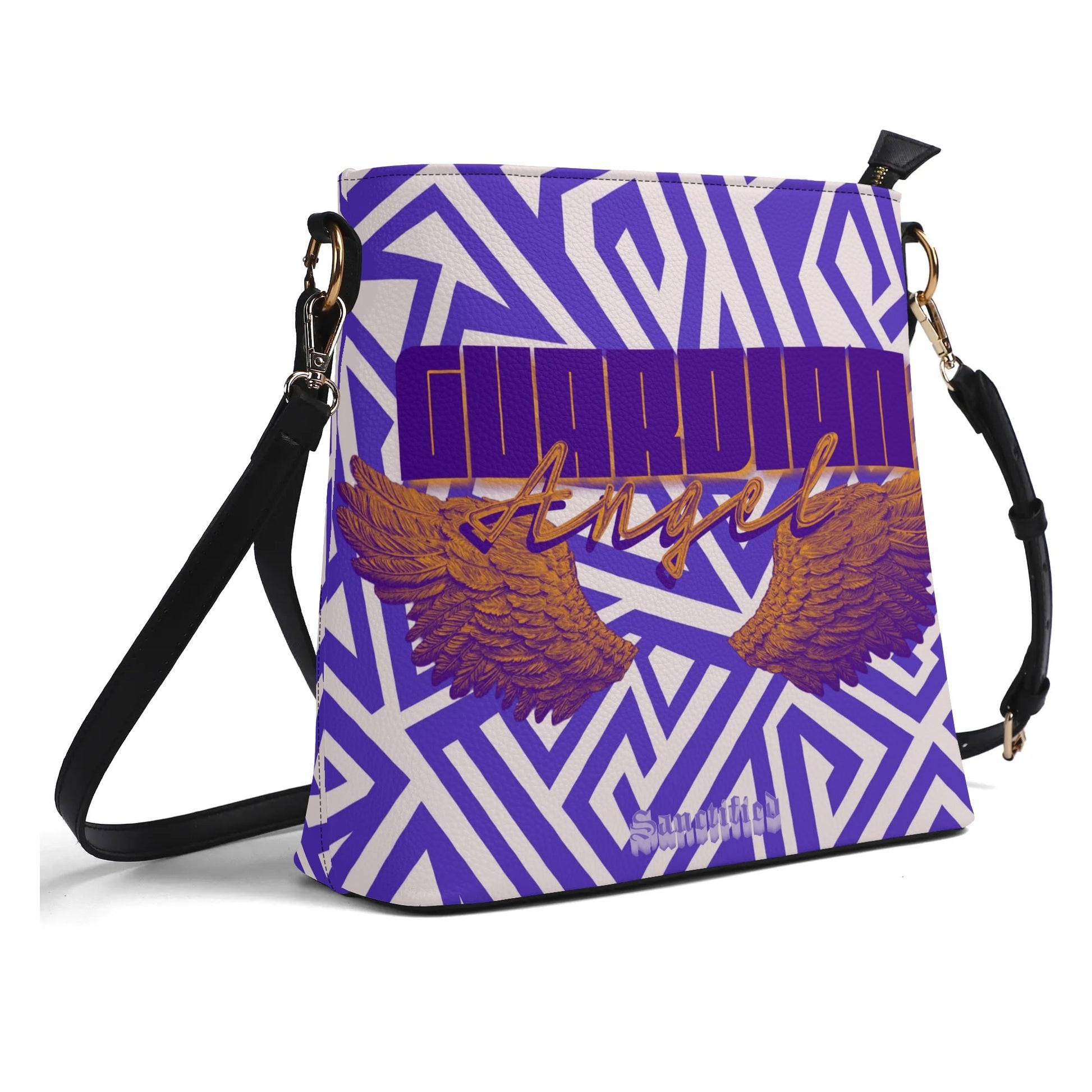 GUARDIAN ANGEL- Womens PU Bucket Bag Shoulder Bag, FREE SHIPPING