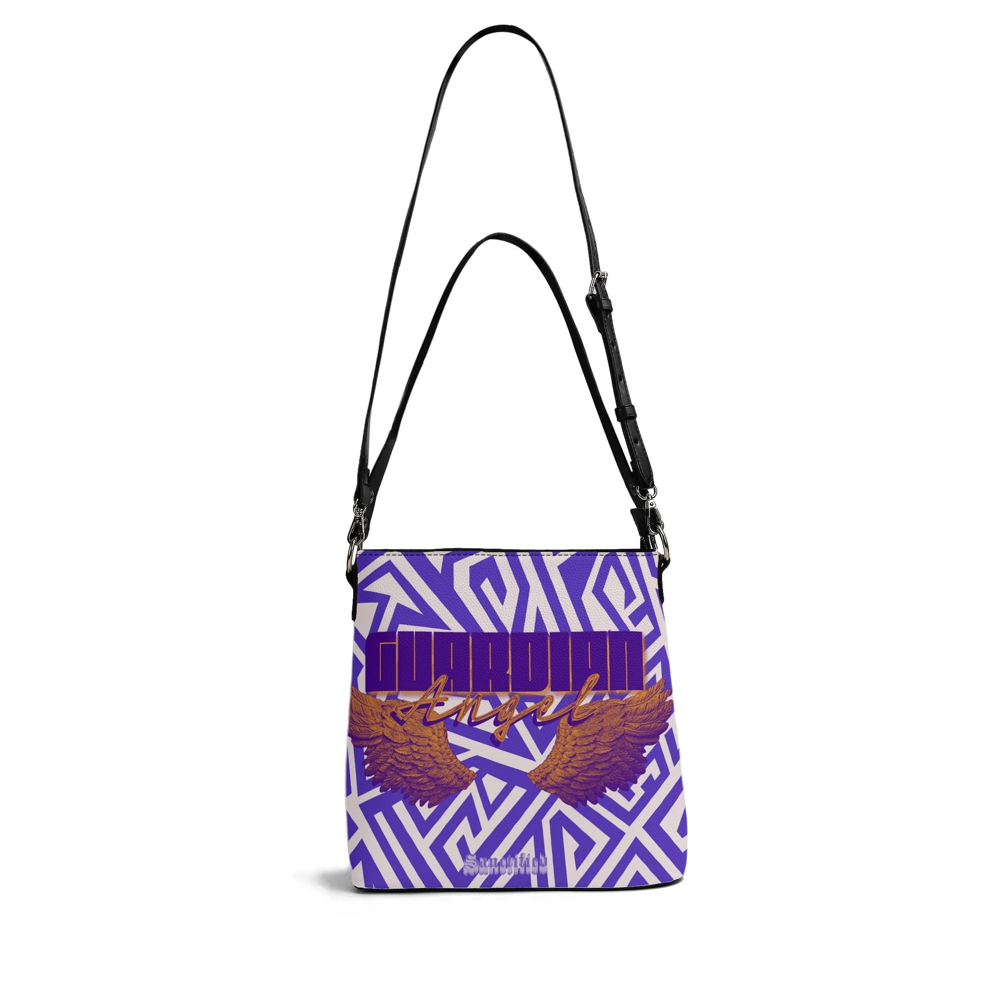 GUARDIAN ANGEL- Womens PU Bucket Bag Shoulder Bag, FREE SHIPPING