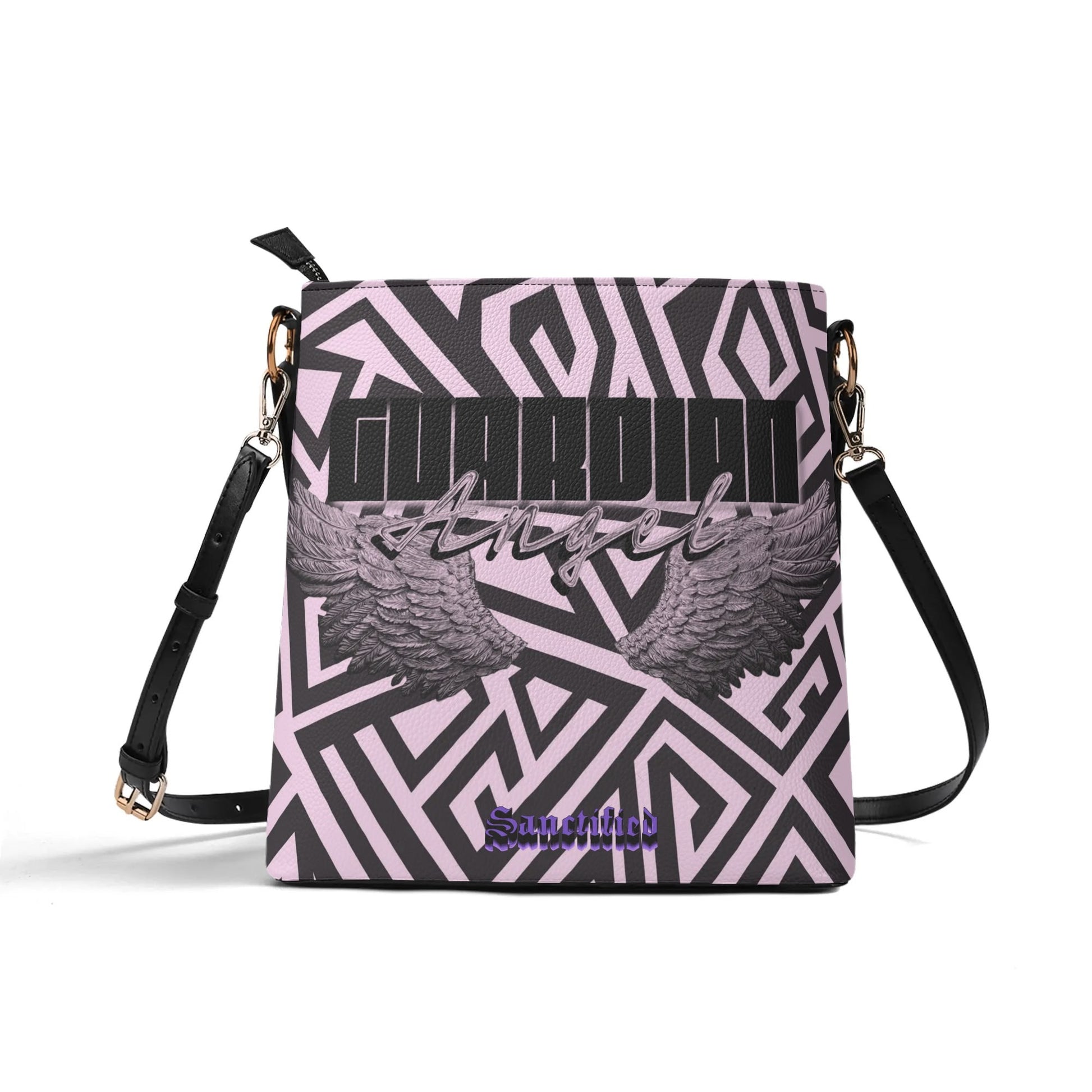 GUARDIAN ANGEL- Womens PU Bucket Bag Shoulder Bag, FREE SHIPPING