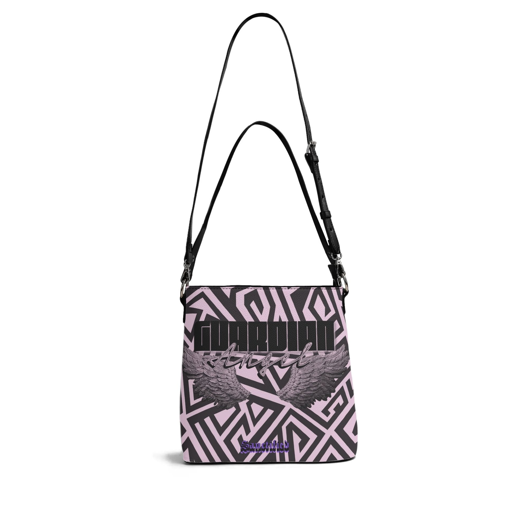 GUARDIAN ANGEL- Womens PU Bucket Bag Shoulder Bag, FREE SHIPPING