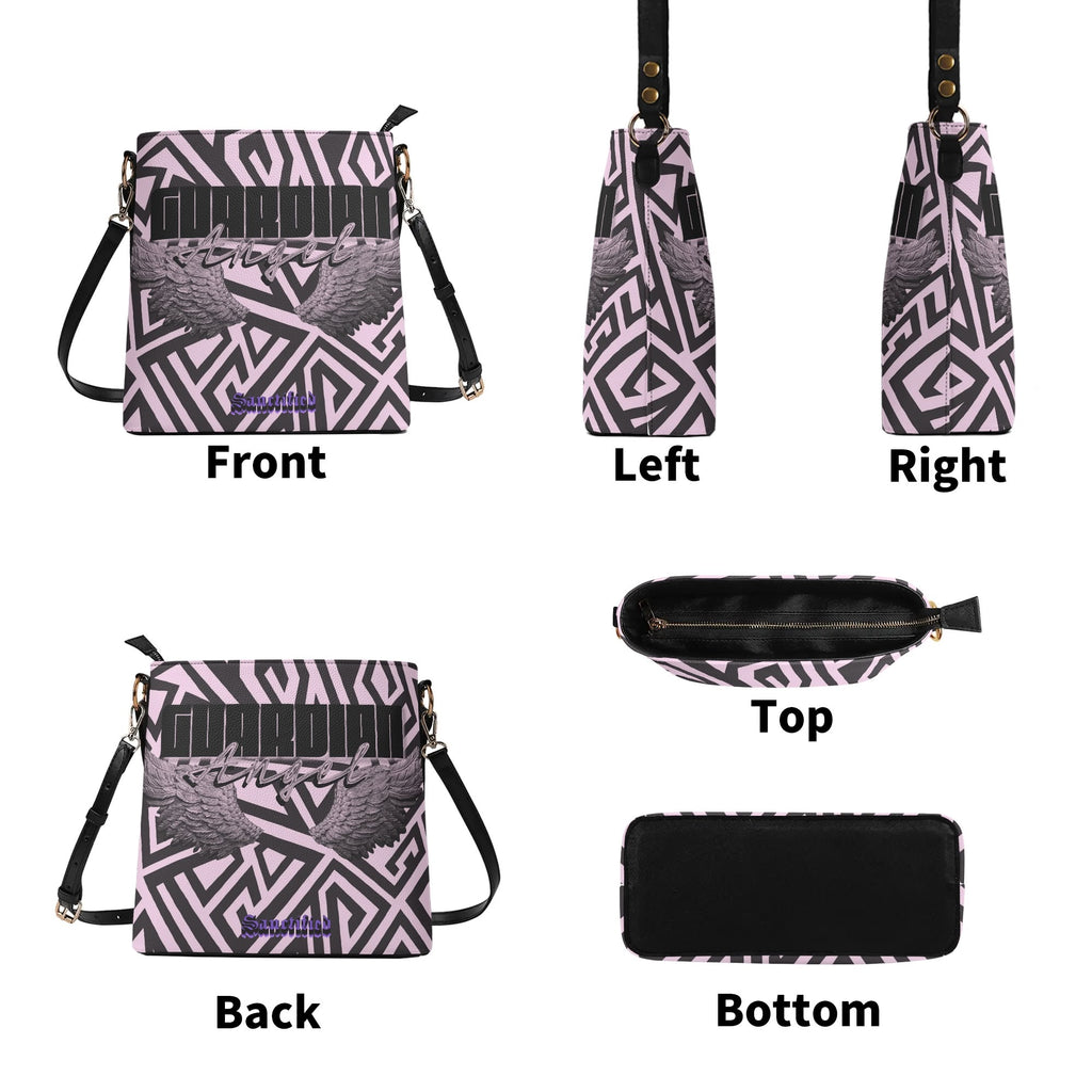 GUARDIAN ANGEL- Womens PU Bucket Bag Shoulder Bag, FREE SHIPPING