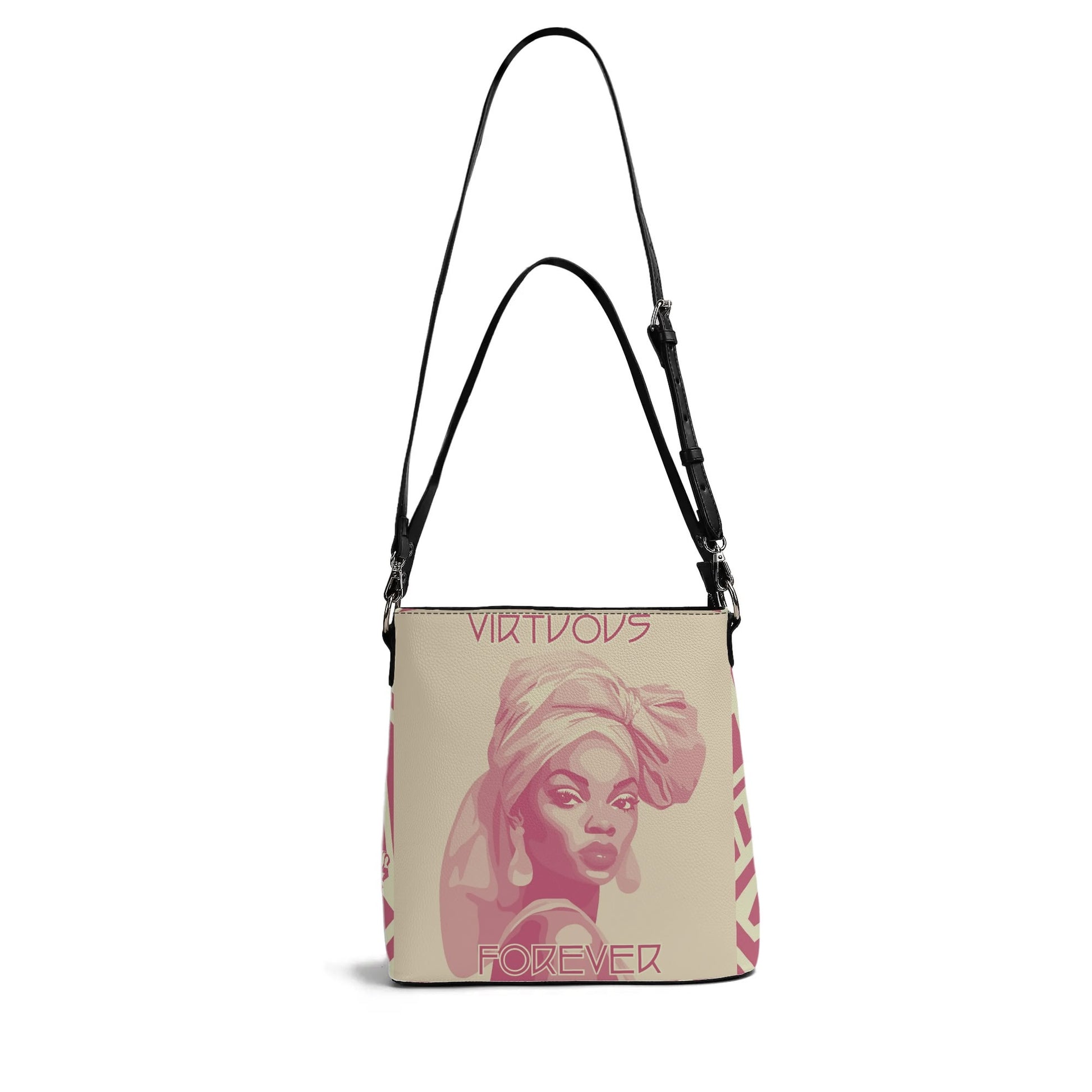 VIRTUOUS FOREVER- Womens PU Bucket Bag Shoulder Bag, FREE SHIPPING