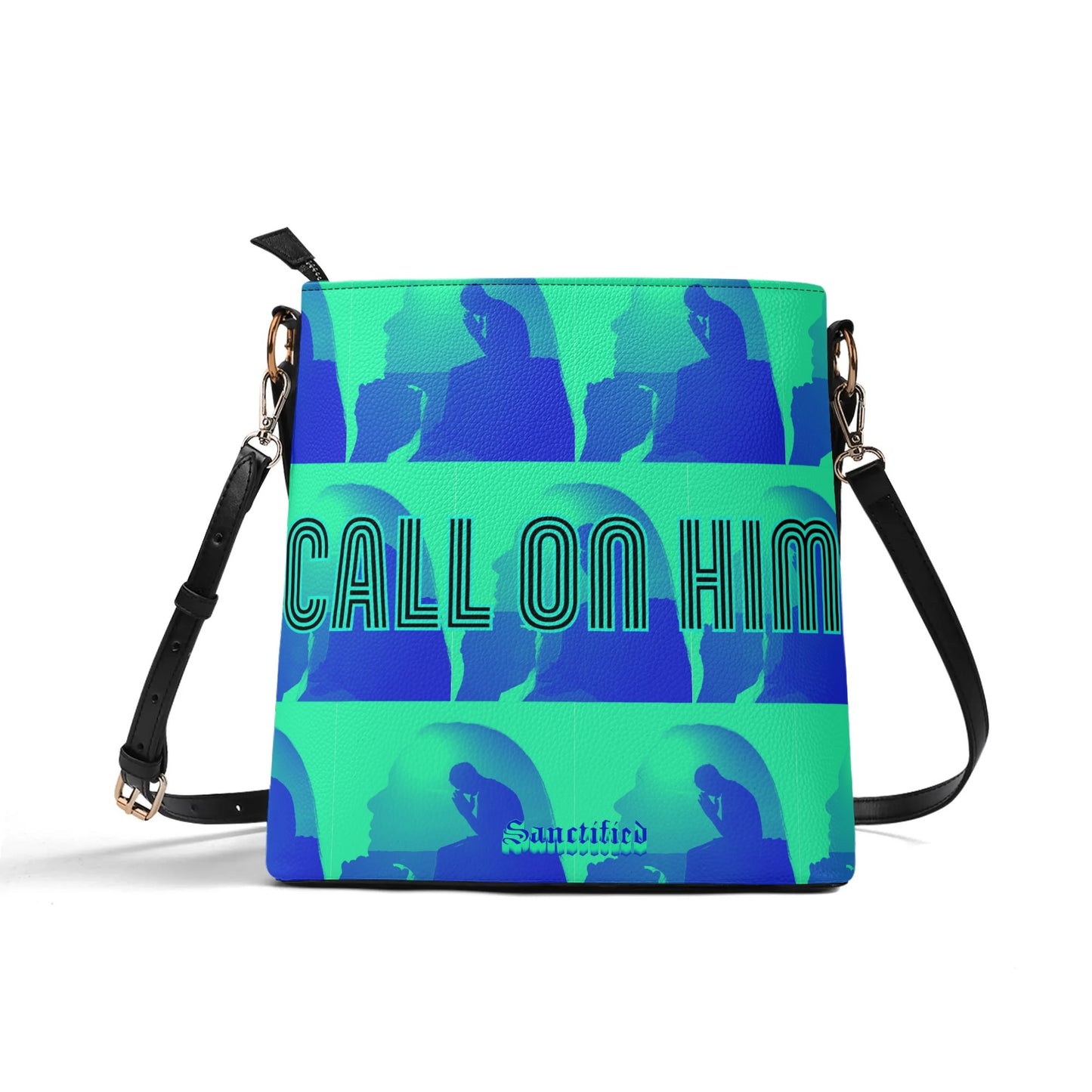 CALL ON HIM- Womens PU Bucket Bag Shoulder Bag, FREE SHIPPING
