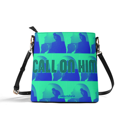 CALL ON HIM- Womens PU Bucket Bag Shoulder Bag, FREE SHIPPING