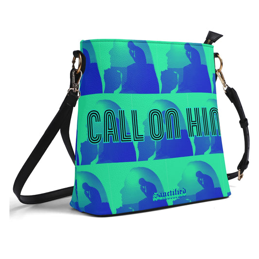 CALL ON HIM- Womens PU Bucket Bag Shoulder Bag, FREE SHIPPING
