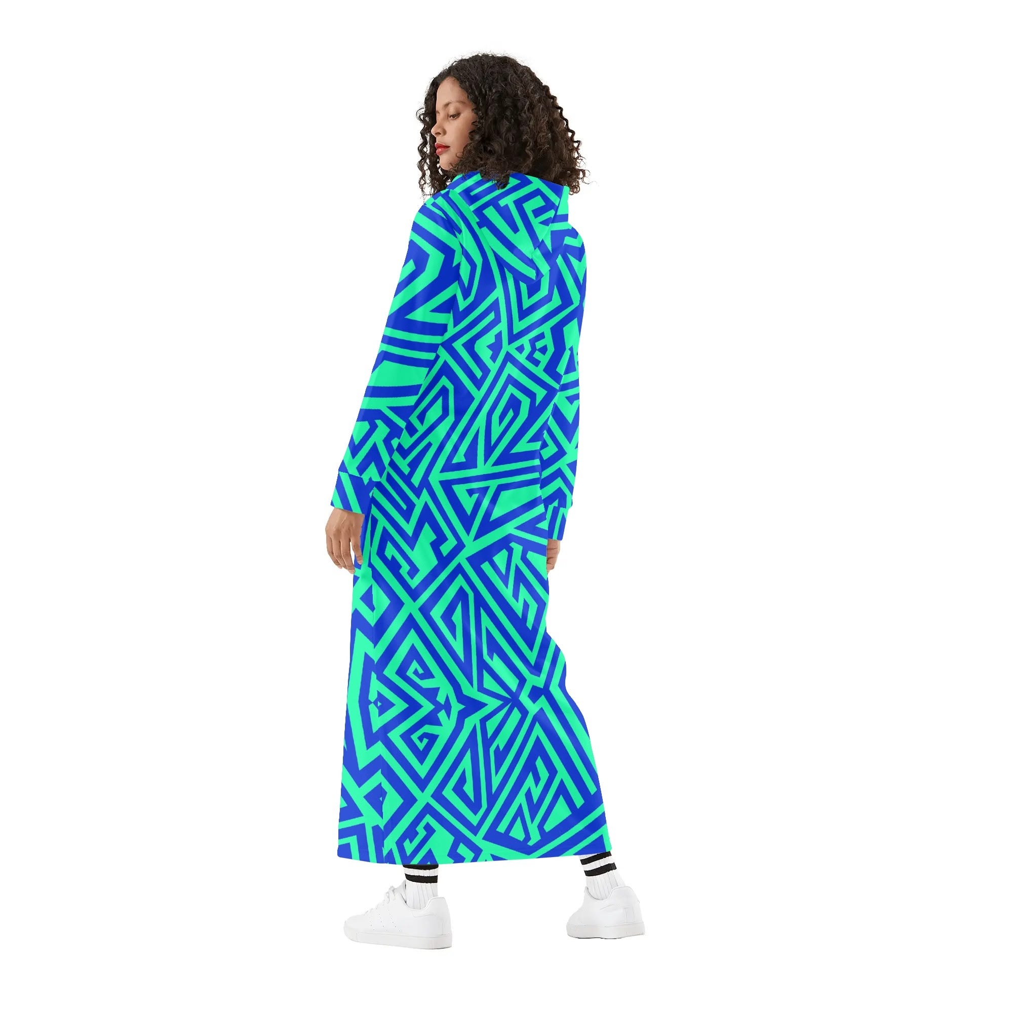 GUARDIAN ANGEL- Womens Casual Long Hoodie Dress, FREE SHIPPING