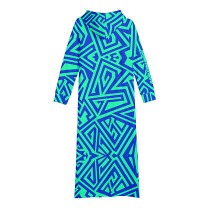 GUARDIAN ANGEL- Womens Casual Long Hoodie Dress, FREE SHIPPING