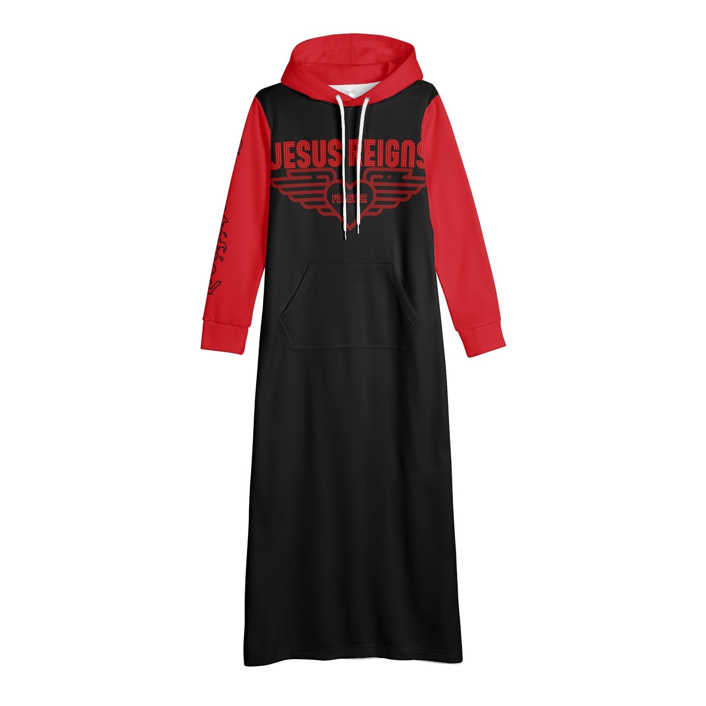 JESUS REIGNS- Womens Casual Long Hoodie Dress, FREE SHIPPING