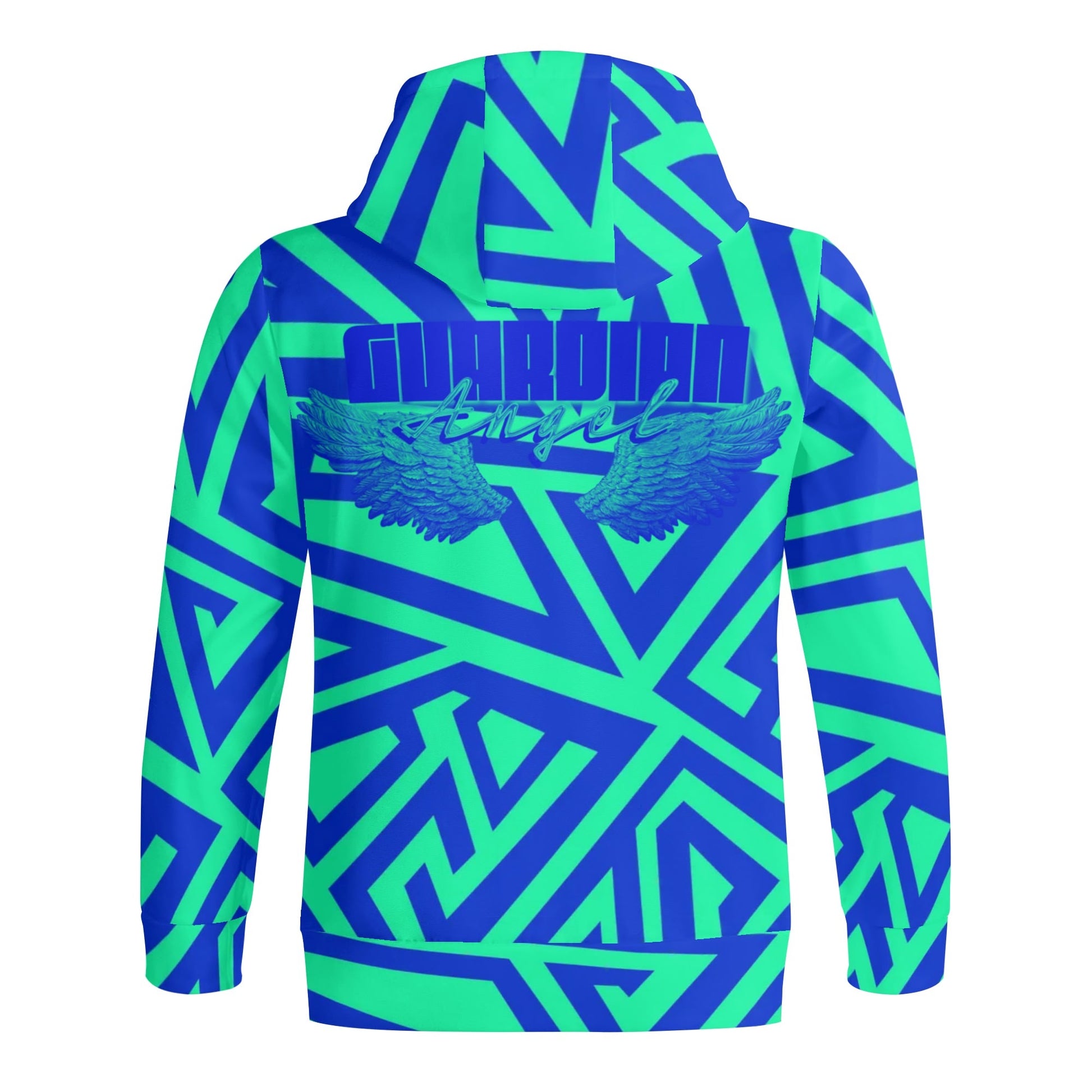 GUARDIAN ANGEL- Adult Full Zip Turtleneck Hoodie Streetwear, Free Shipping