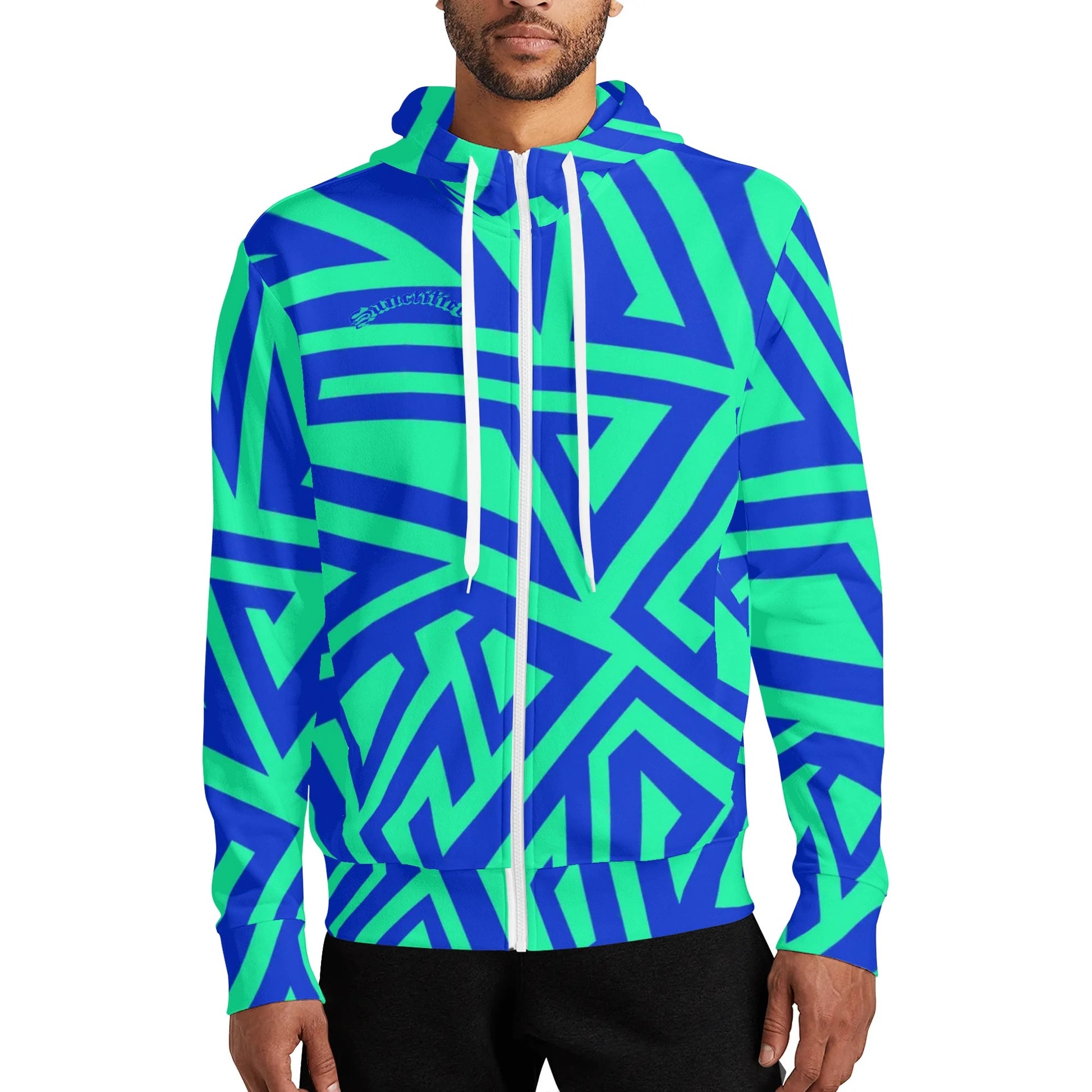 GUARDIAN ANGEL- Adult Full Zip Turtleneck Hoodie Streetwear, Free Shipping