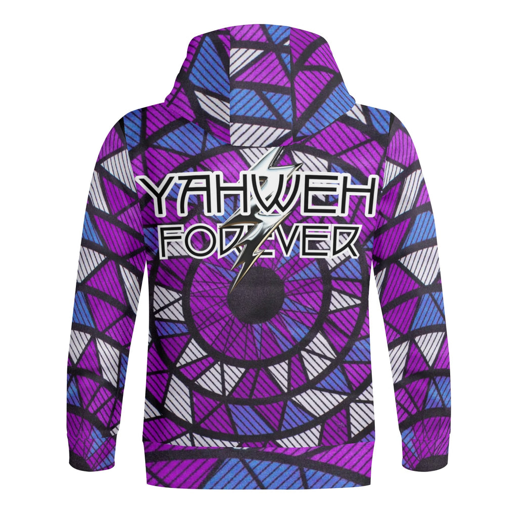 YAHWEH FOREVER- Adult Full Zip Turtleneck Hoodie Streetwear, Free Shipping