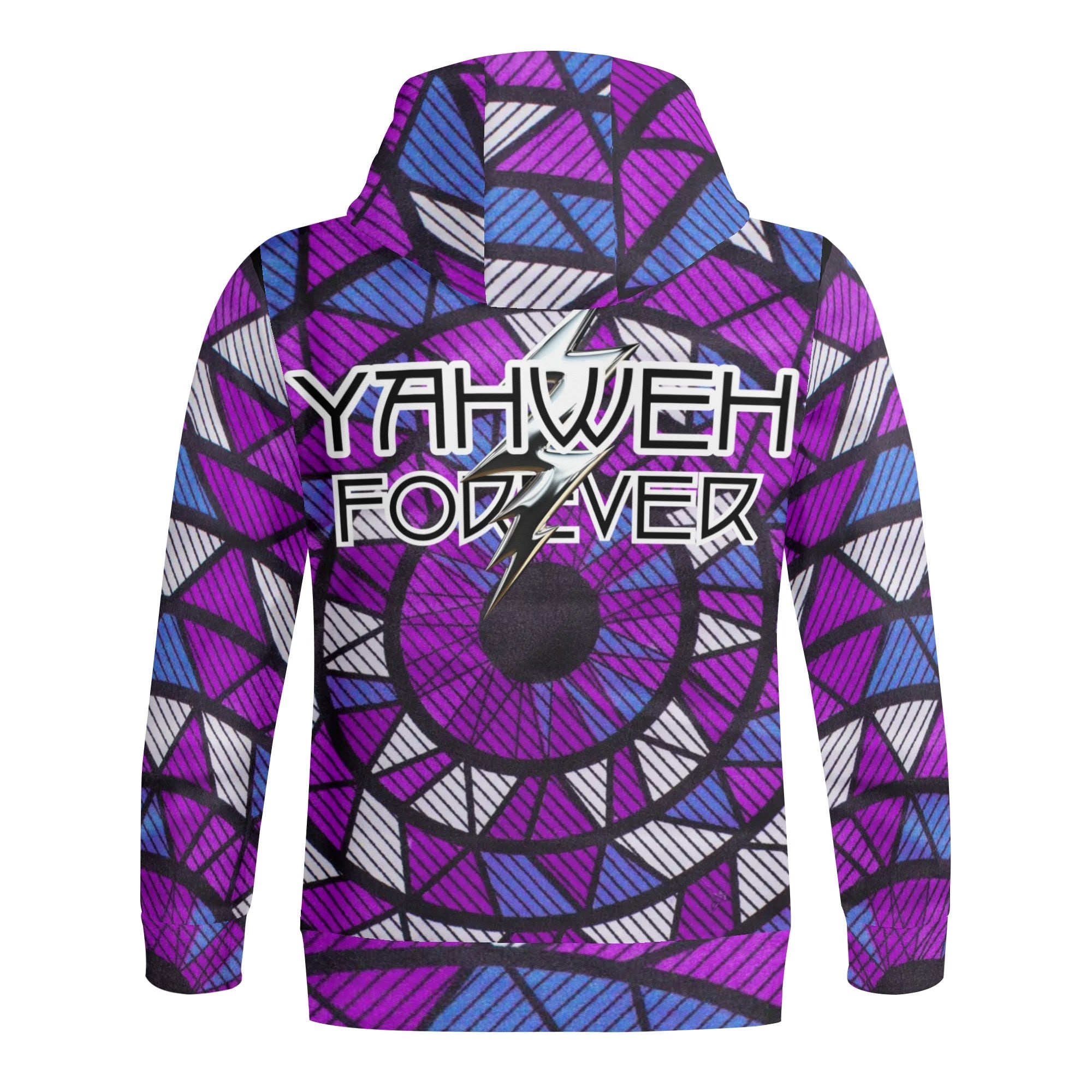 YAHWEH FOREVER- Adult Full Zip Turtleneck Hoodie Streetwear, Free Shipping