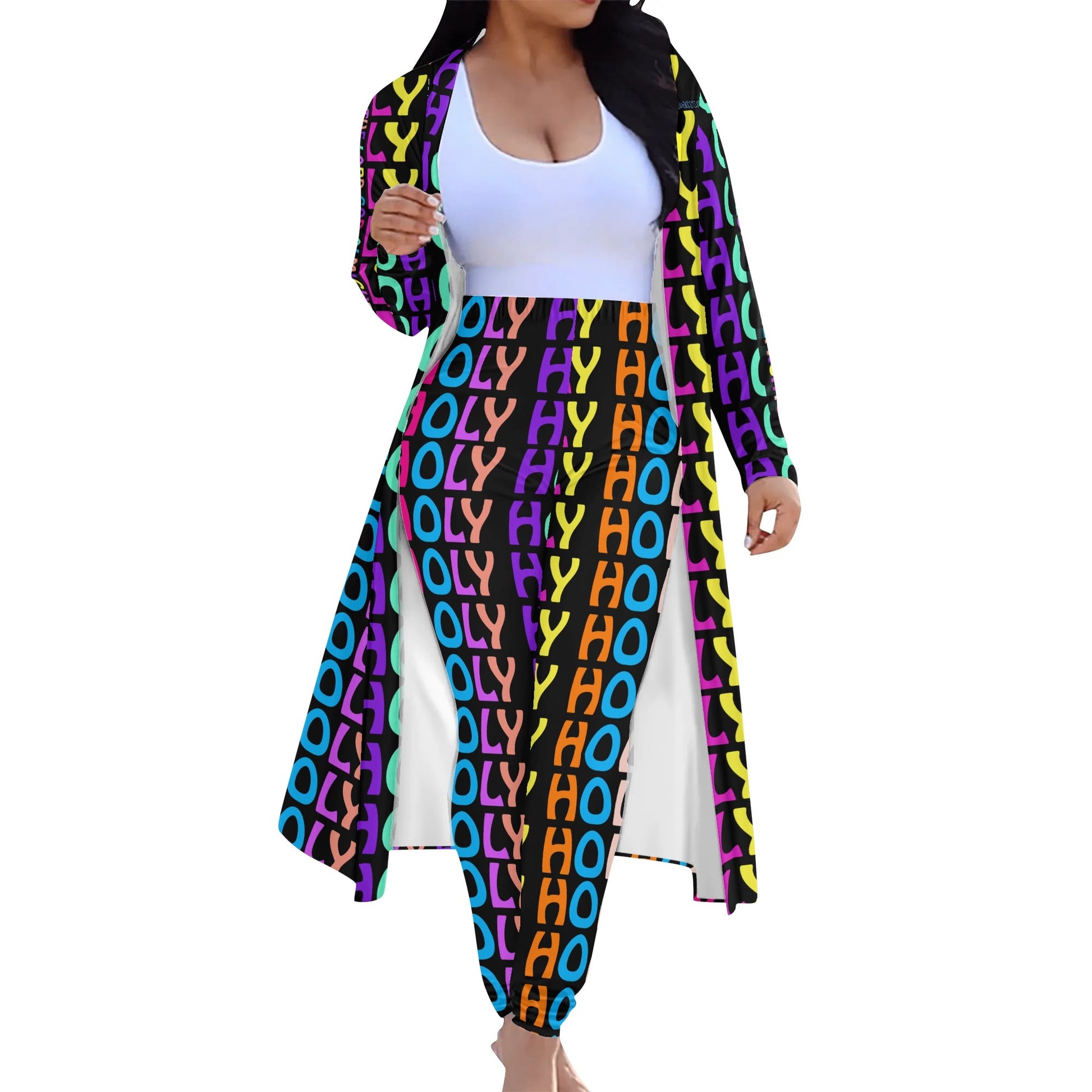 HOLY, HOLY, HOLY- Womens Long Sleeve Cardigan and Leggings Sets, FREE SHIPPING