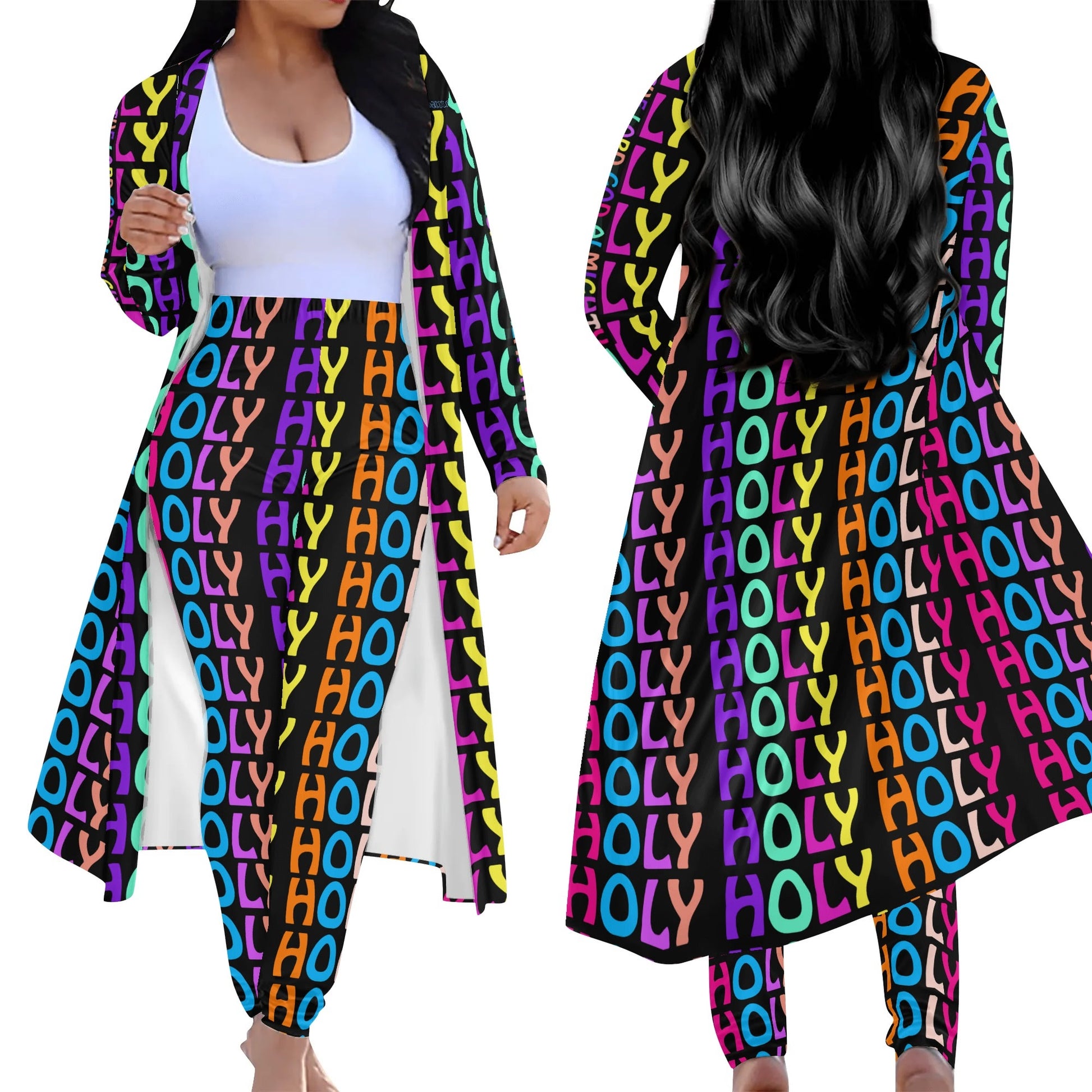 HOLY, HOLY, HOLY- Womens Long Sleeve Cardigan and Leggings Sets, FREE SHIPPING