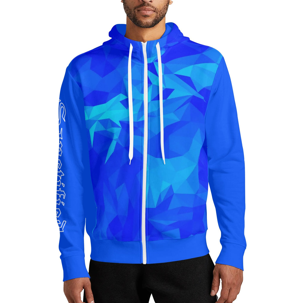 King Jesus- Adult Full Zip Turtleneck Hoodie Streetwear, Free Shipping
