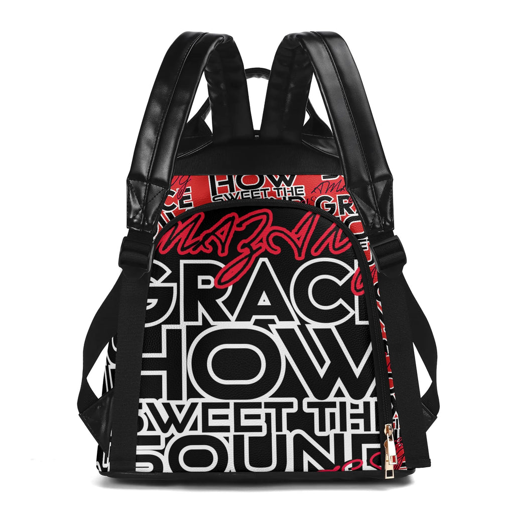 AMAZING GRACE- New Travel PU Daypack Anti-theft Backpack