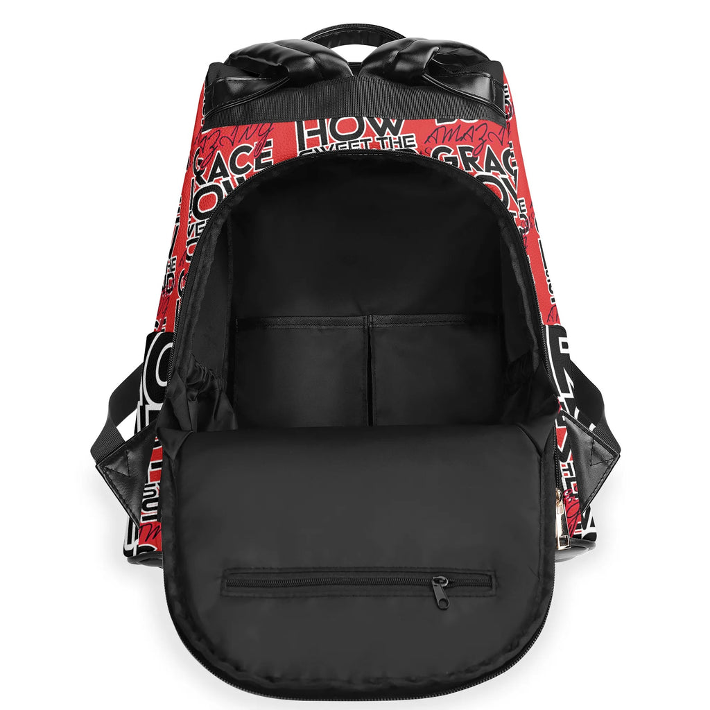 AMAZING GRACE- New Travel PU Daypack Anti-theft Backpack