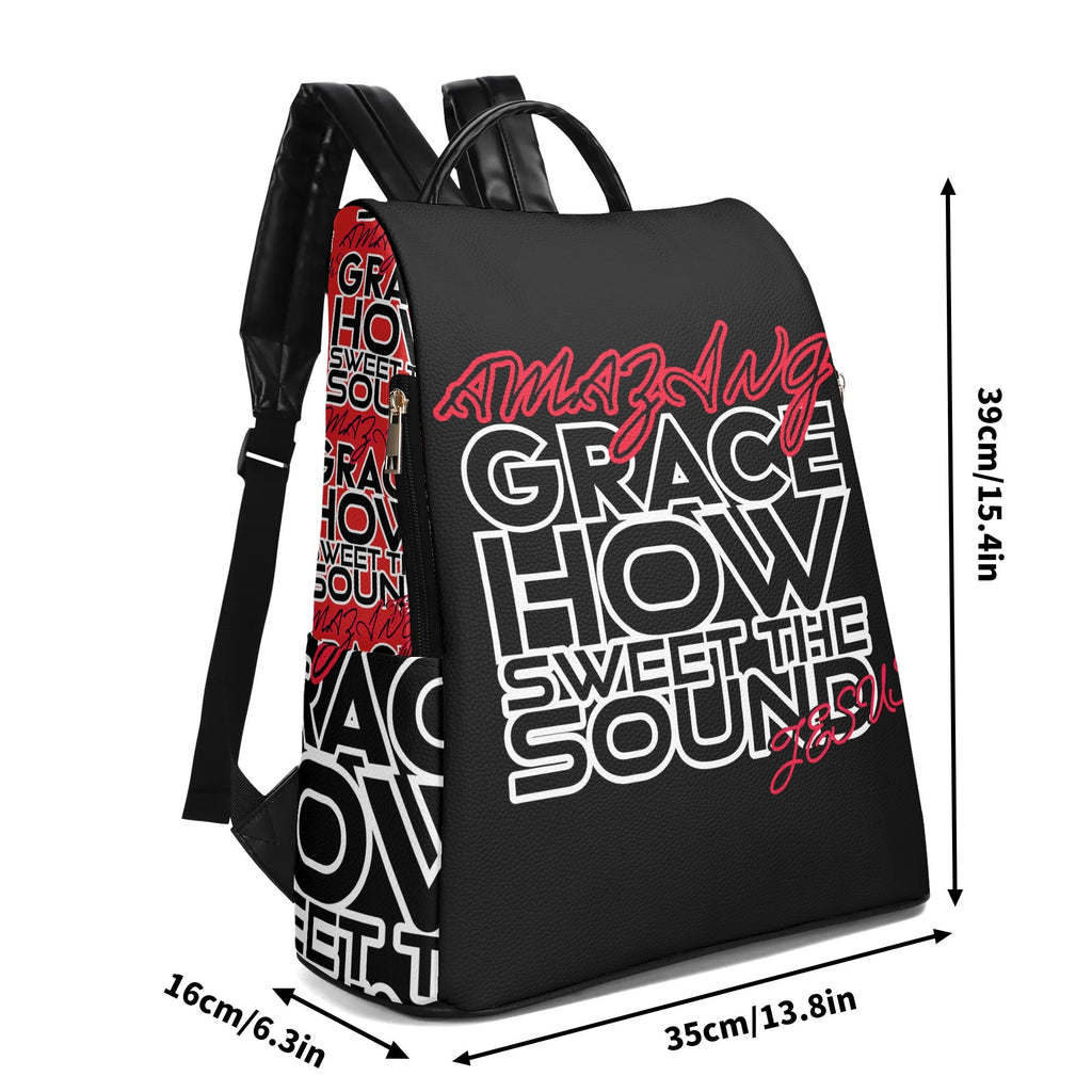 AMAZING GRACE- New Travel PU Daypack Anti-theft Backpack