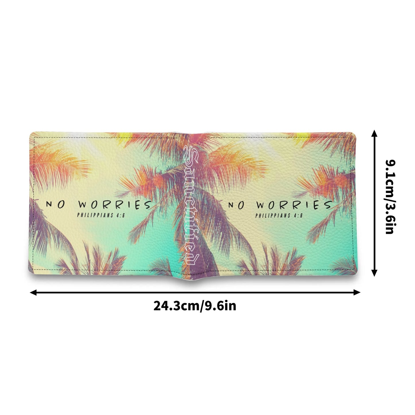 NO WORRIES- Mens Minimalist PU Leather Wallet Paper Folded Wallet, FREE SHIPPING