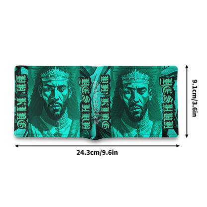 DA KING YESHUA- Mens Minimalist PU Leather Wallet Paper Folded Wallet, FREE SHIPPING