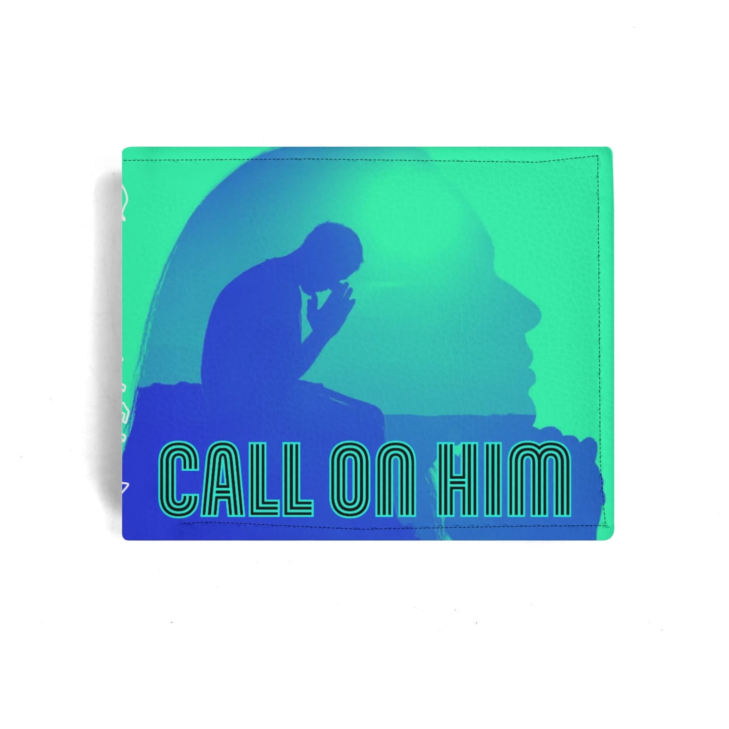 CALL ON HIM- Mens Minimalist PU Leather Wallet Paper Folded Wallet, FREE SHIPPING