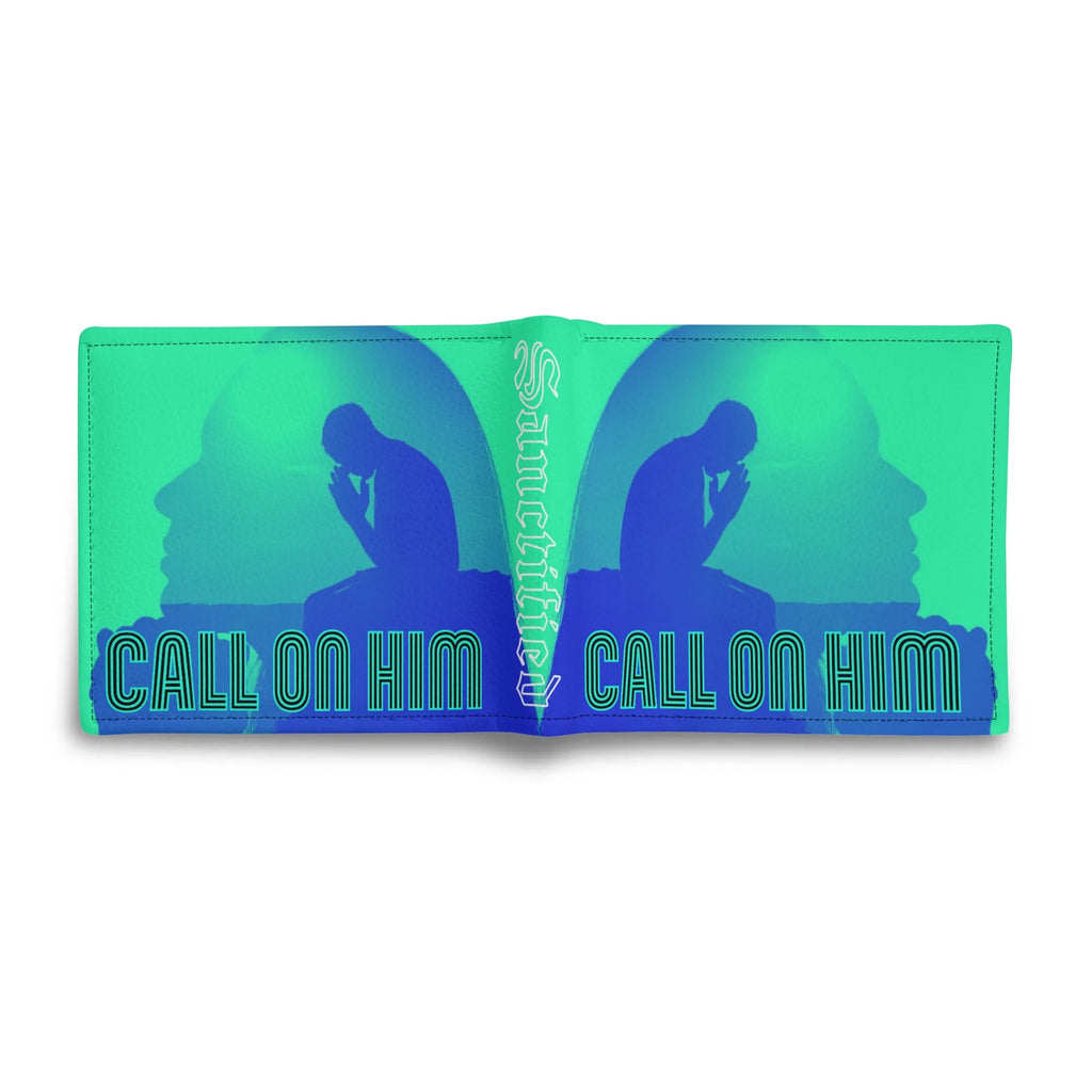 CALL ON HIM- Mens Minimalist PU Leather Wallet Paper Folded Wallet, FREE SHIPPING